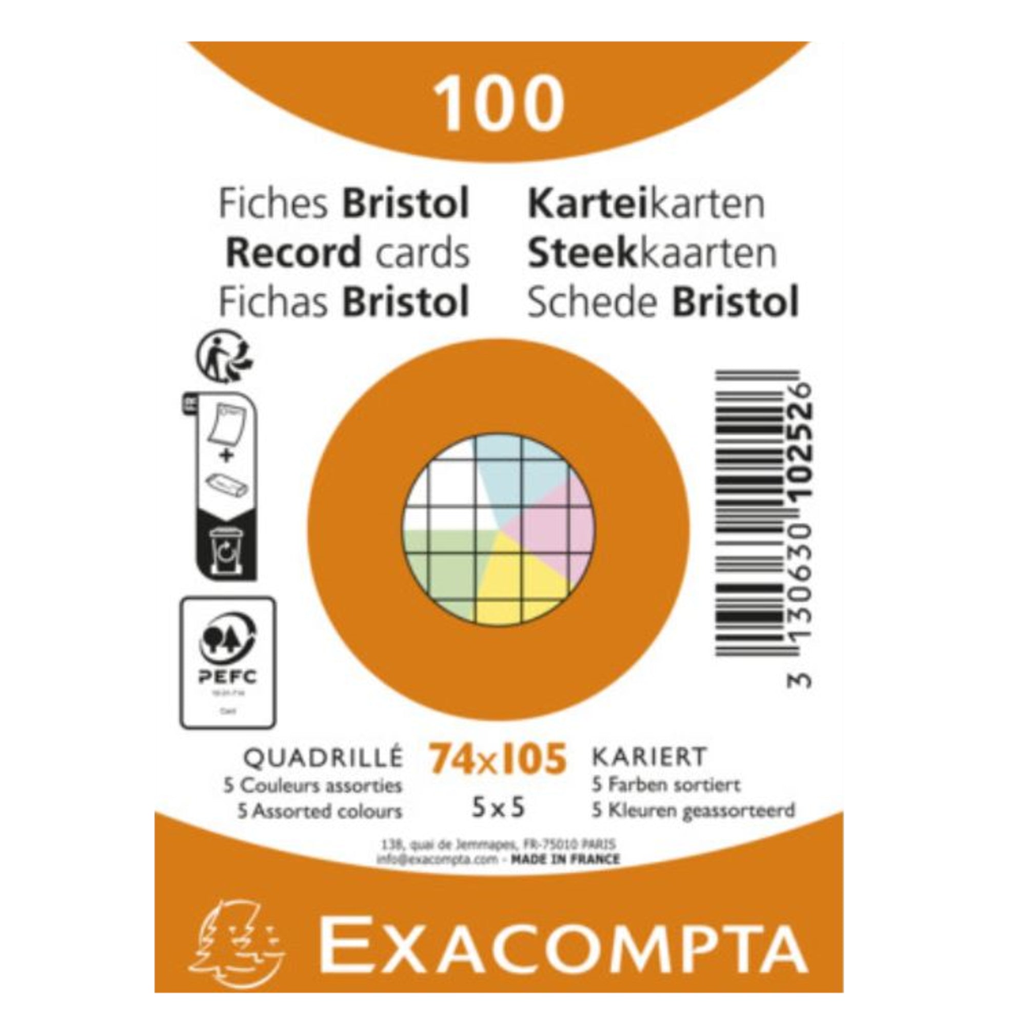 Exacompta Karteikarte