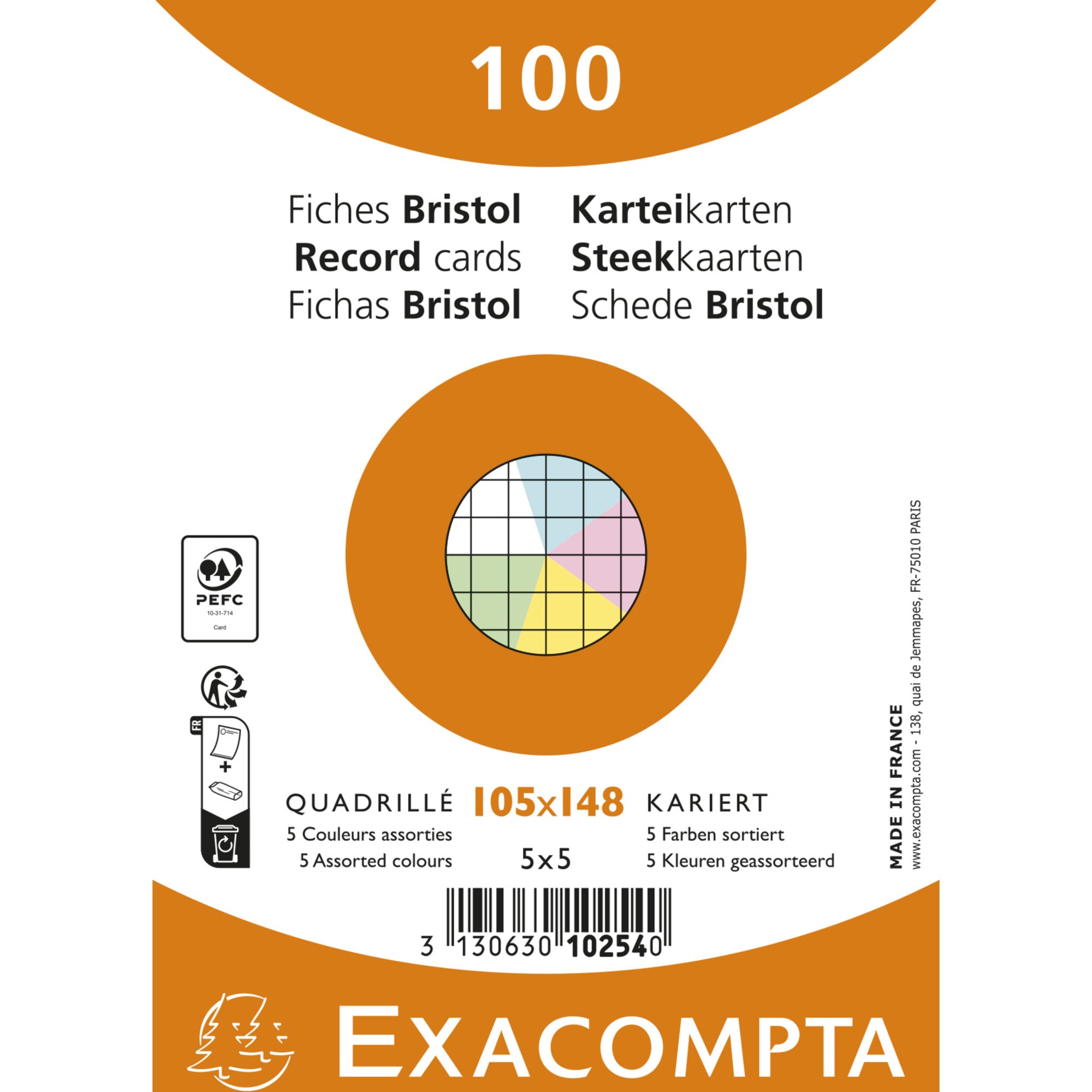 Exacompta Karteikarte