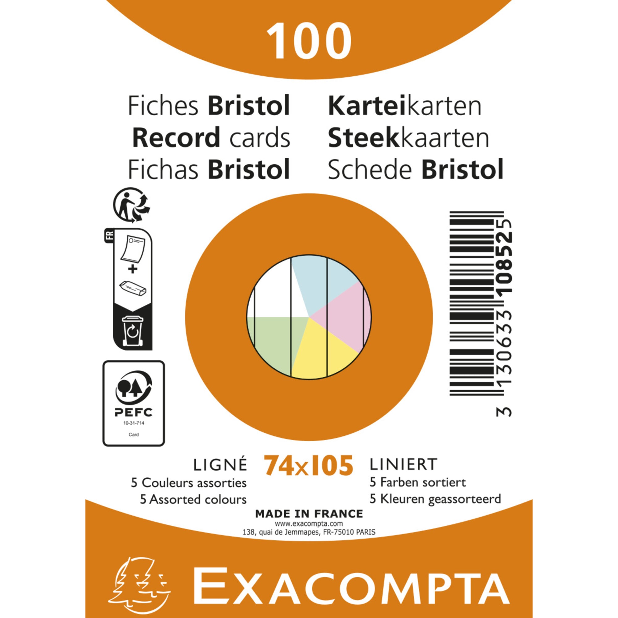 Exacompta Karteikarte