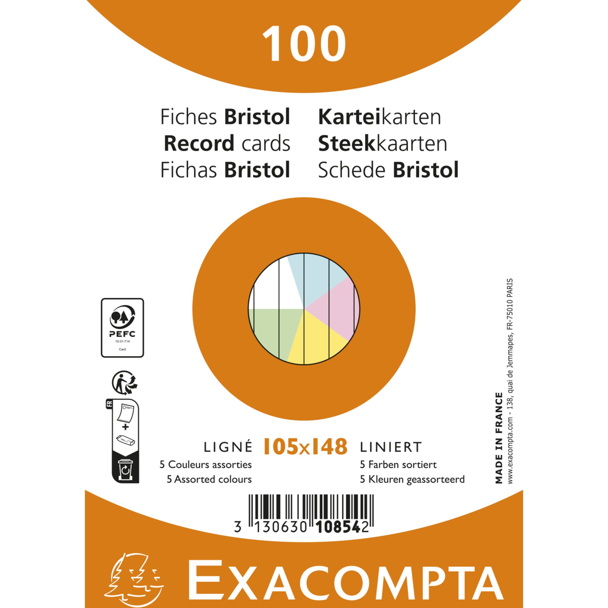 Exacompta Karteikarte