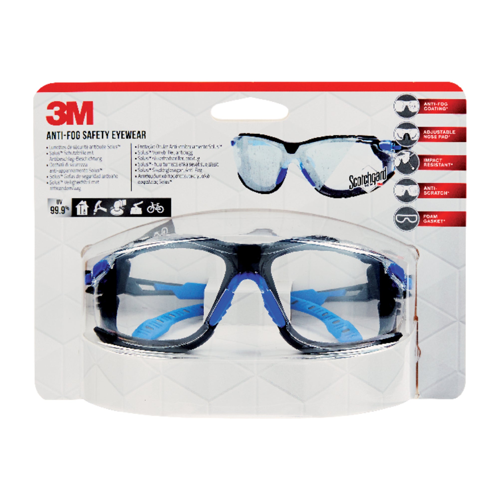 3M Schutzbrille SolusT Anti-Fog 1000