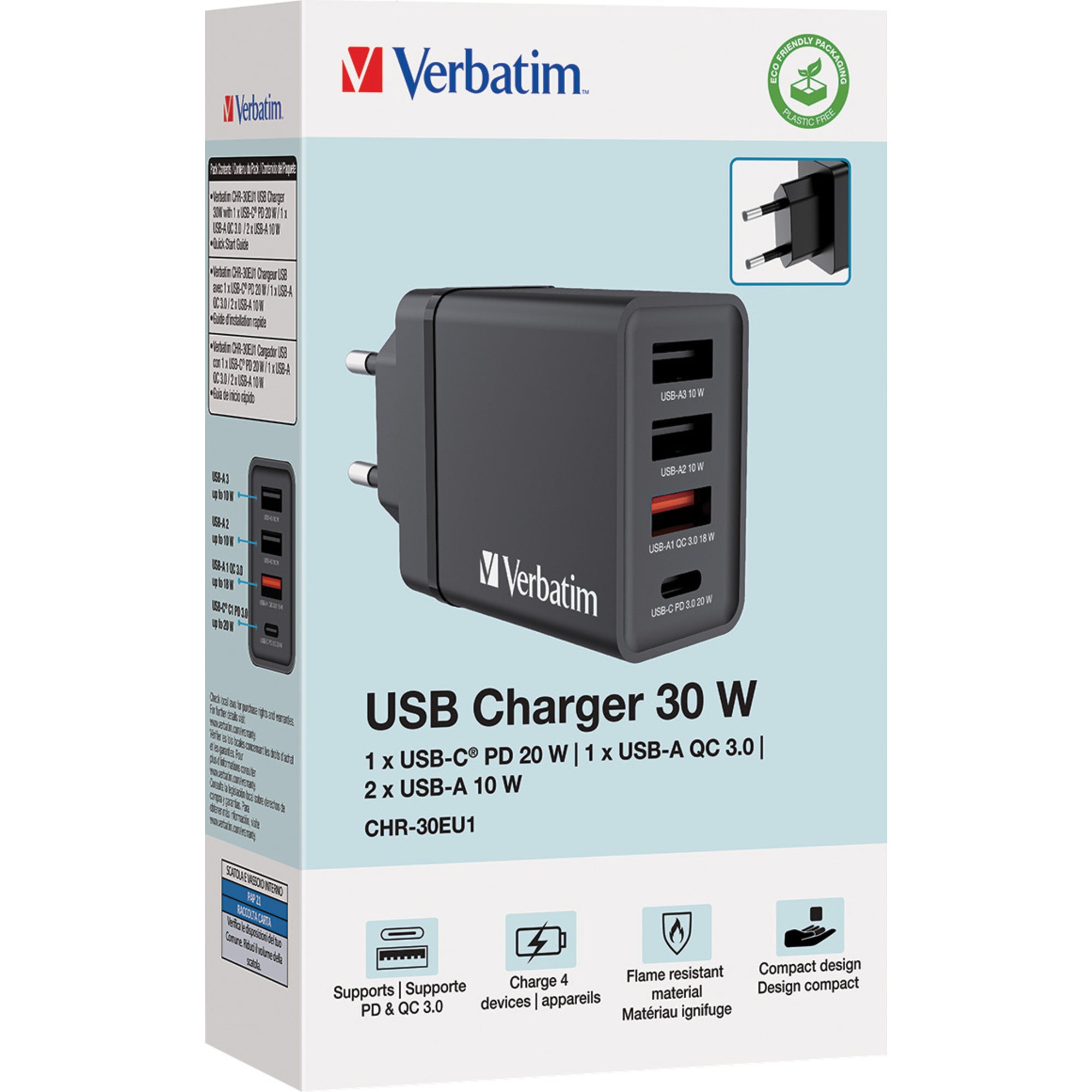 Verbatim Ladegerät Kommunikationstechnik CHR-30EU