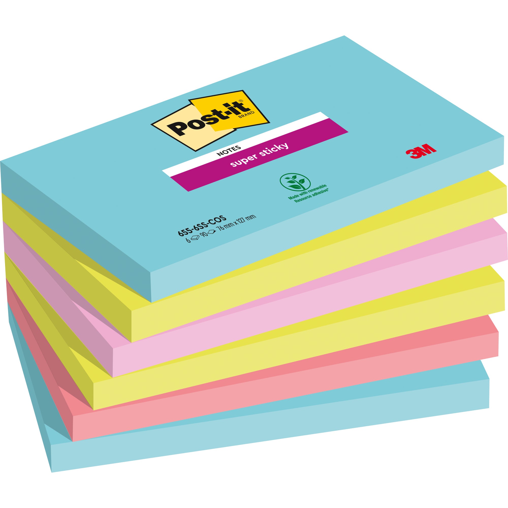 Post-it Haftnotiz Super Sticky Notes Cosmic Collection
