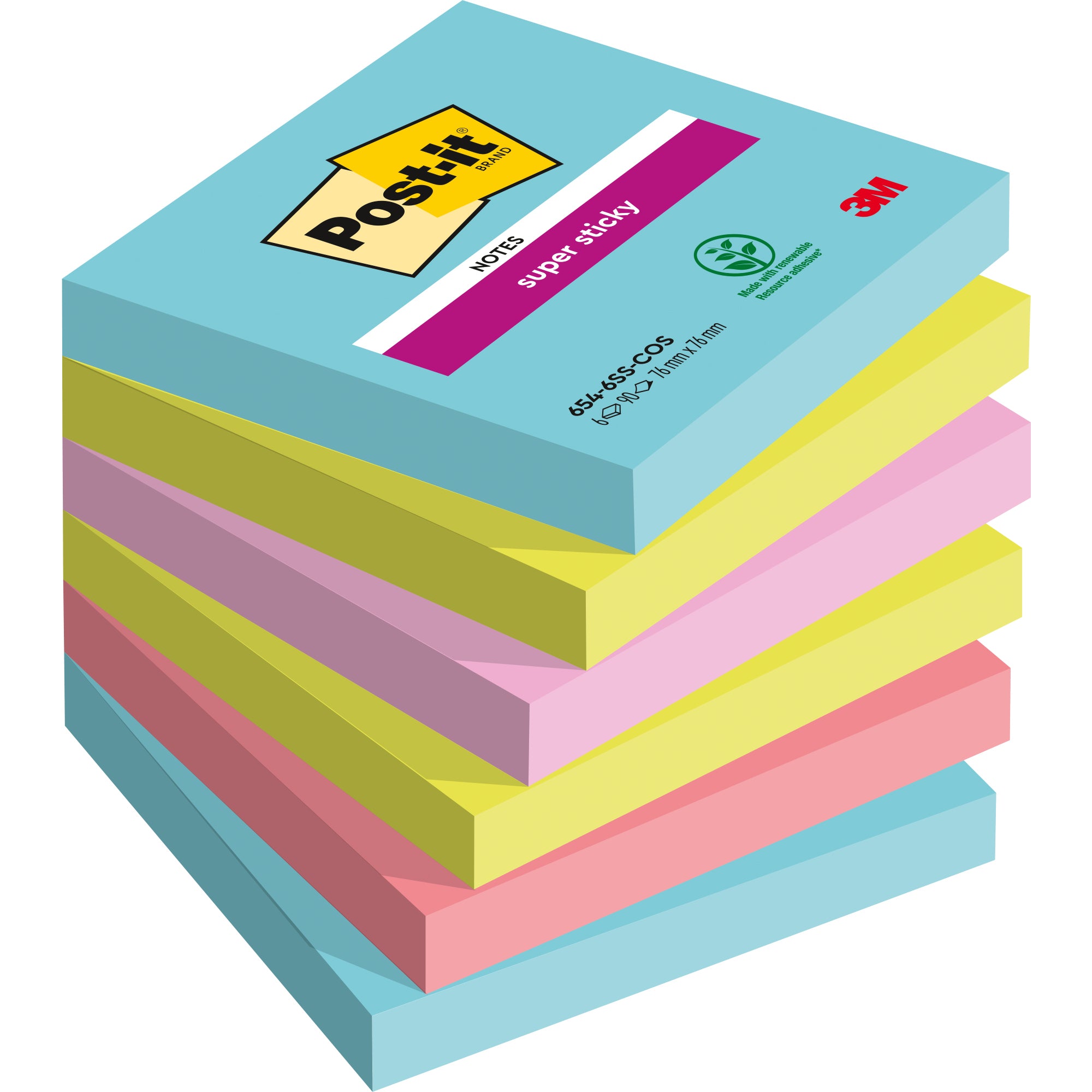 Post-it Haftnotiz Super Sticky Notes Cosmic Collection