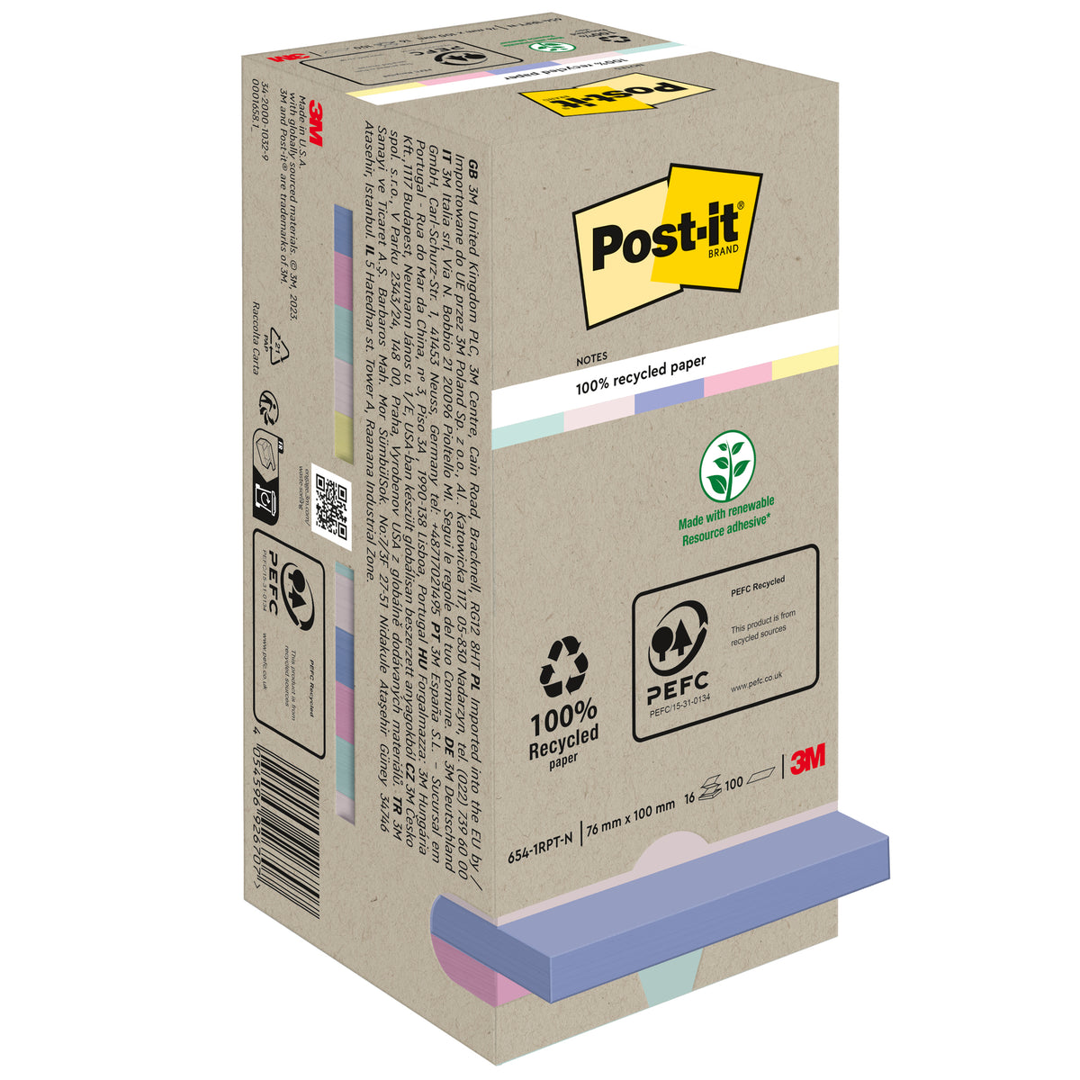 Post-it Haftnotiz Notes Tower Pastell Rainbow