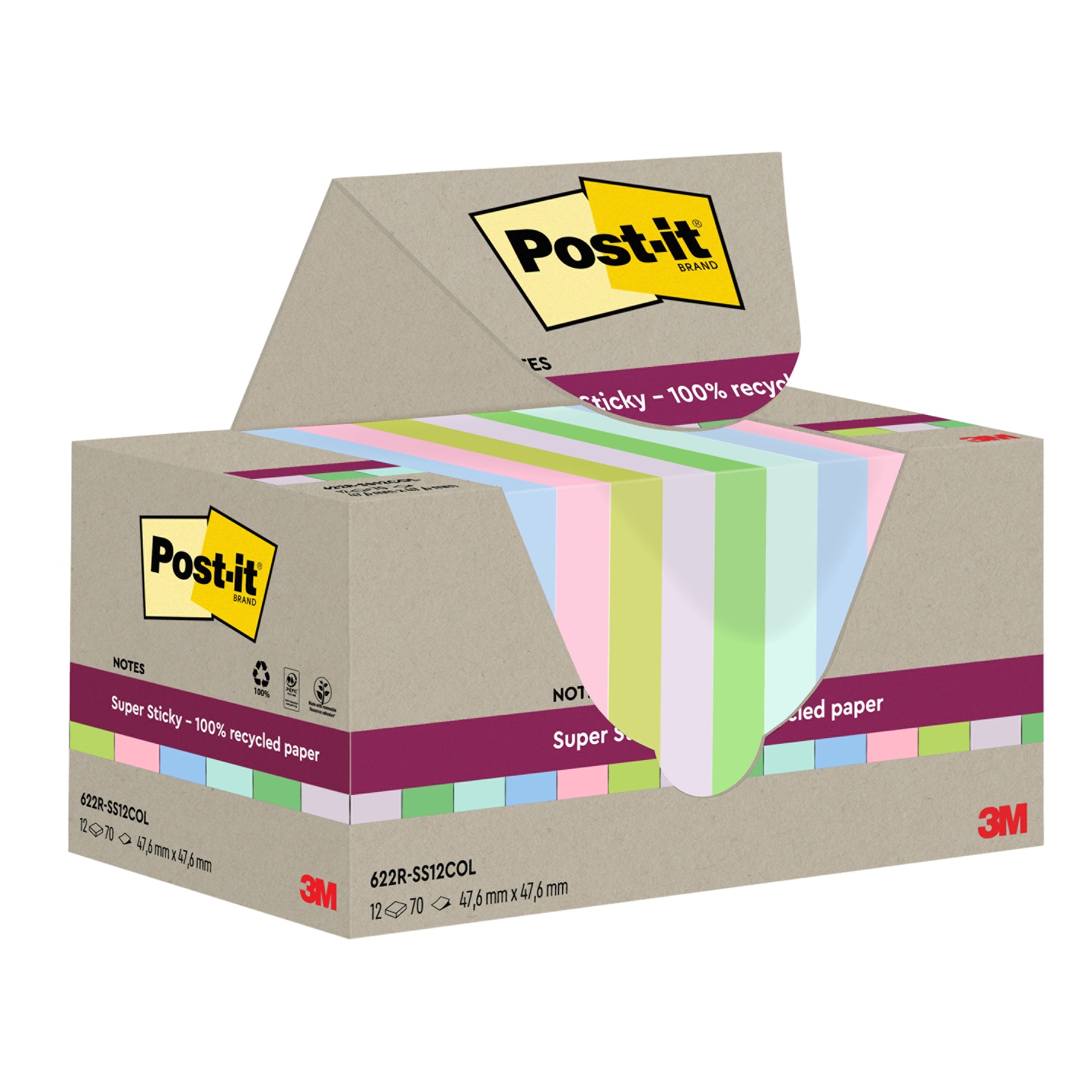 Post-it Haftnotiz Super Sticky Recycling Notes