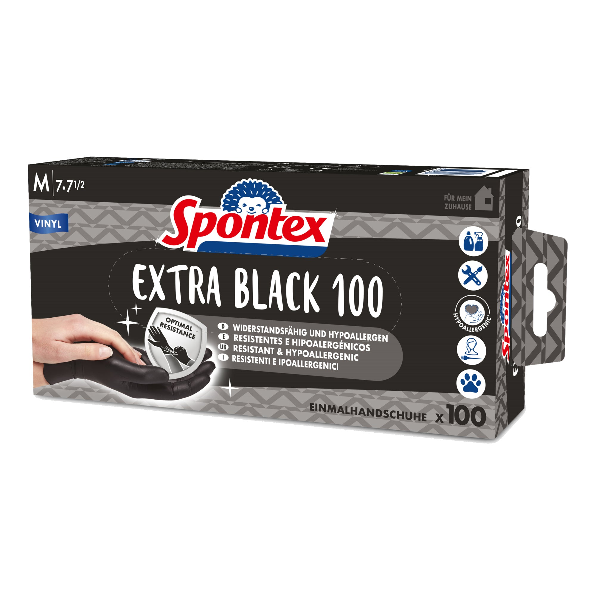 Spontex Einweghandschuhe Extra Black