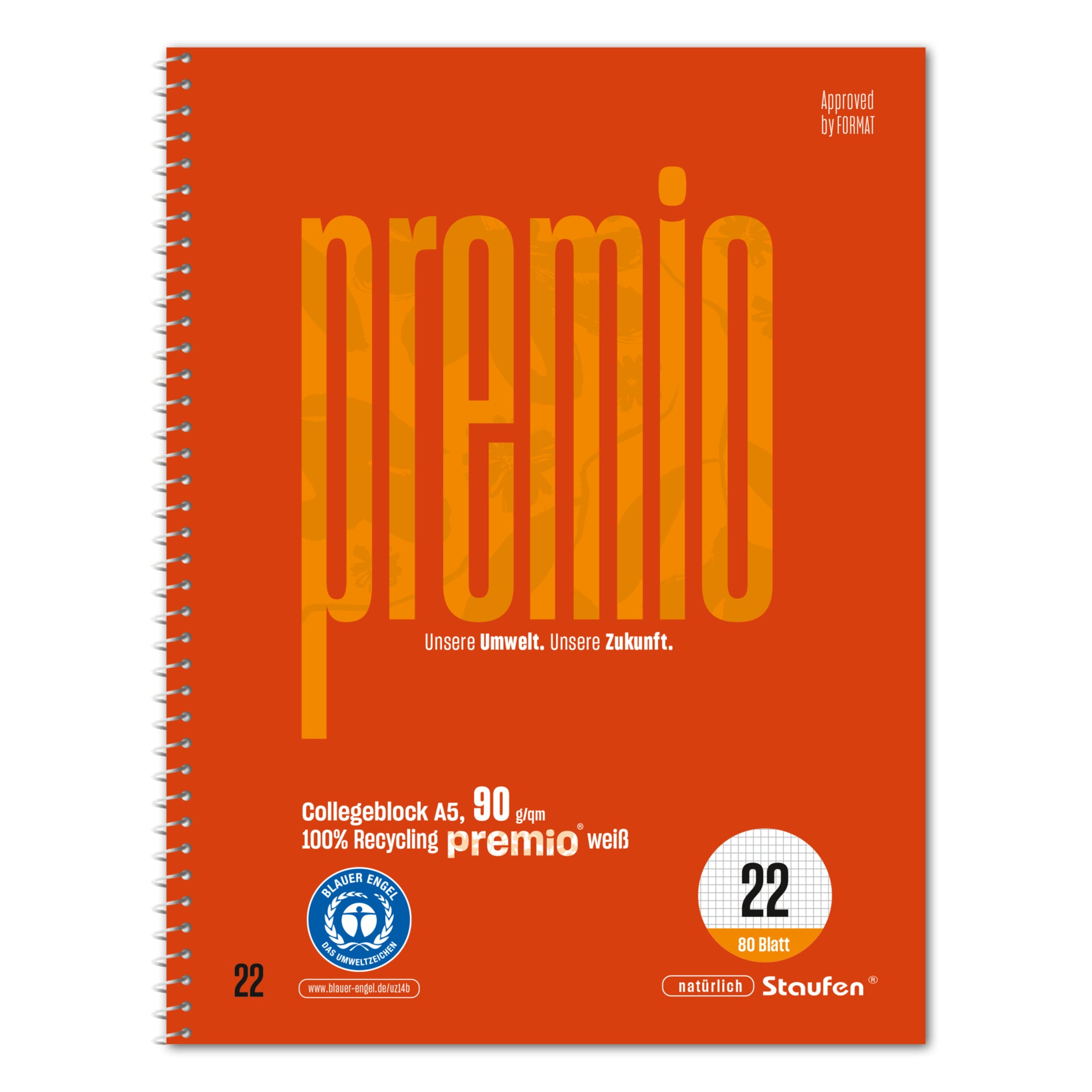 Staufen Collegeblock Premio, DIN A5