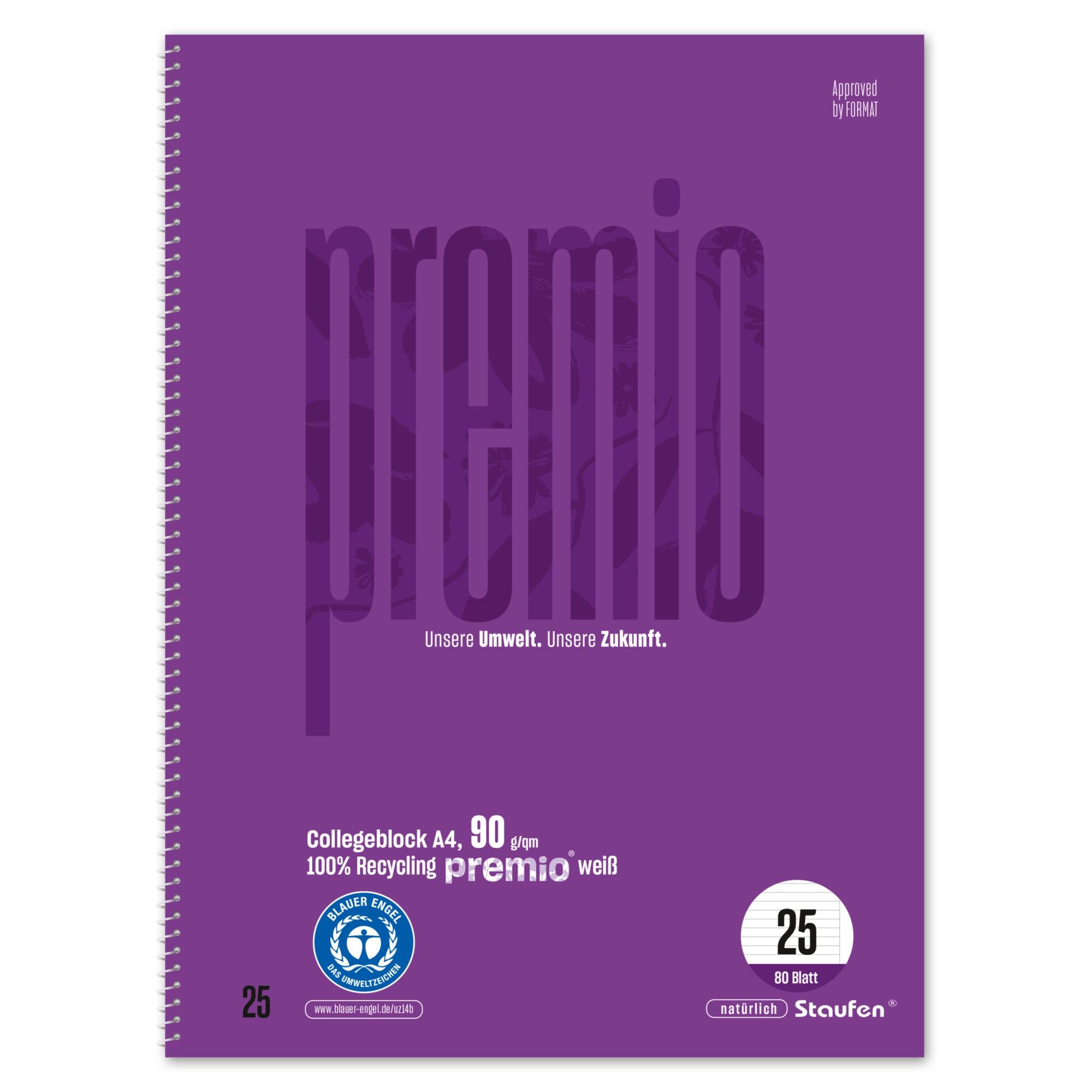 Staufen Collegeblock Premio, DIN A4