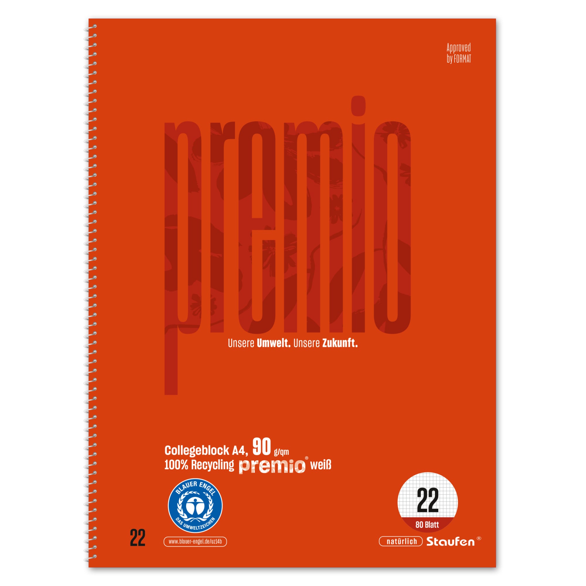 Staufen Collegeblock Premio, DIN A4