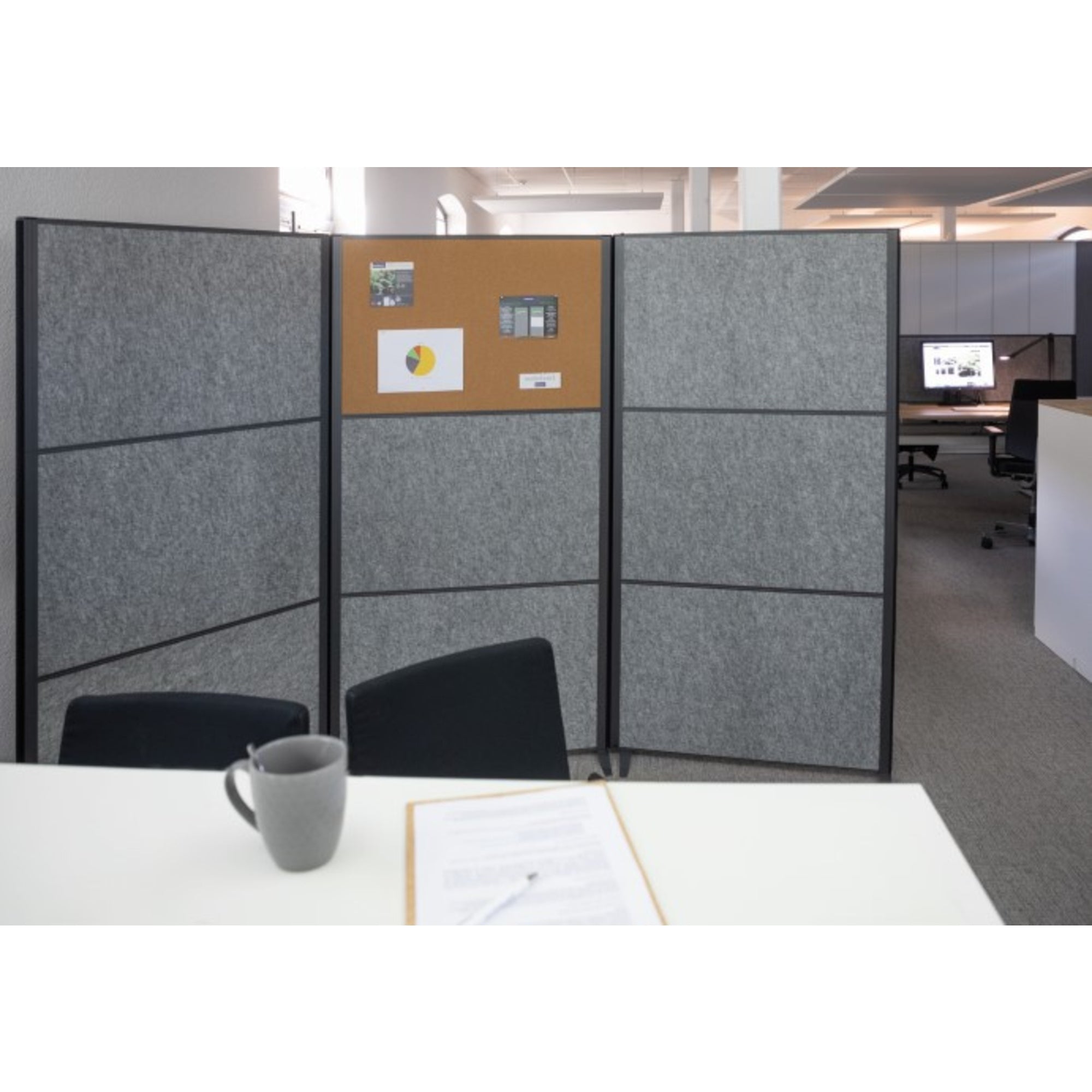 Maul Stellwand MAULconnecto, 100 % PES-Fasern, 20 % recycelt