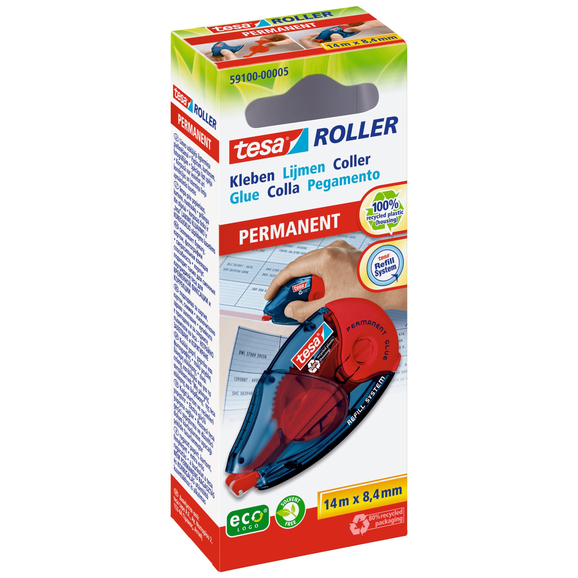 tesa Kleberoller permanent