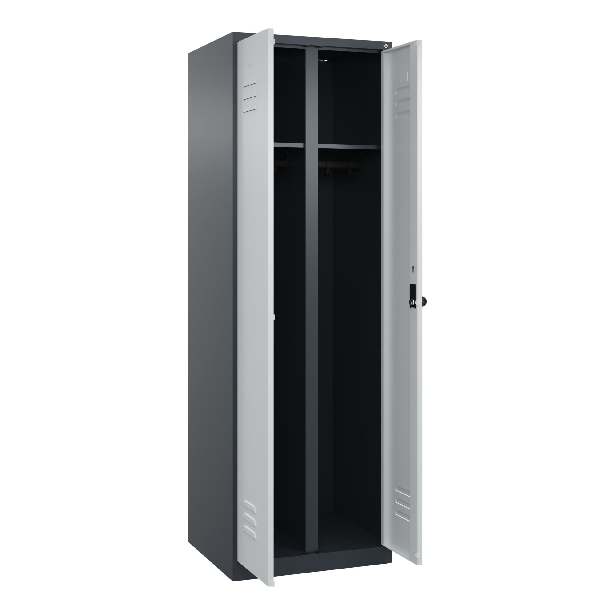 C+P Spind Classic PLUS 2Abt. 1850x600x500mm s.gr/l.gr