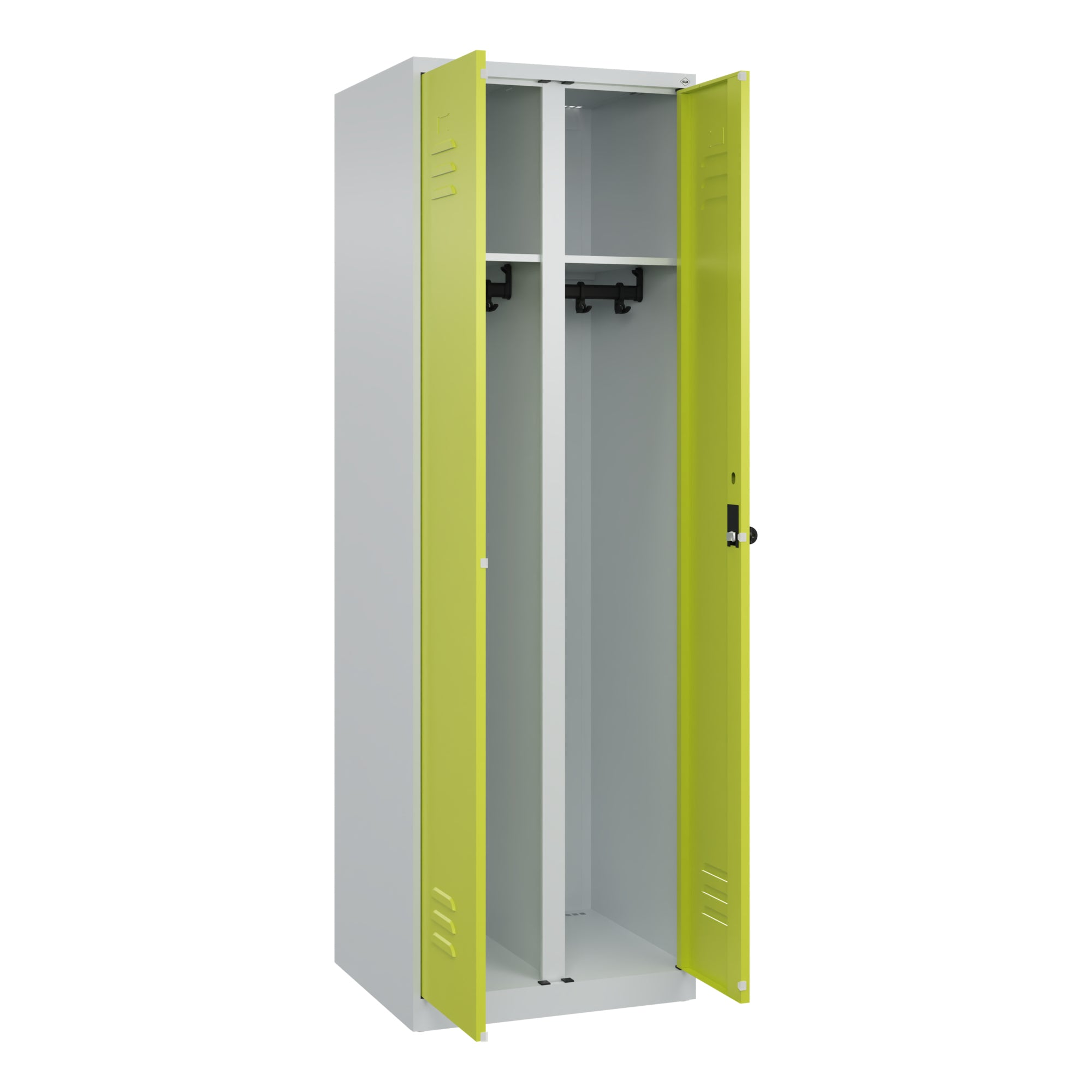 C+P SW-WS-Spind Classic PLUS 1850x600x500 2Abteile lgr/cgn