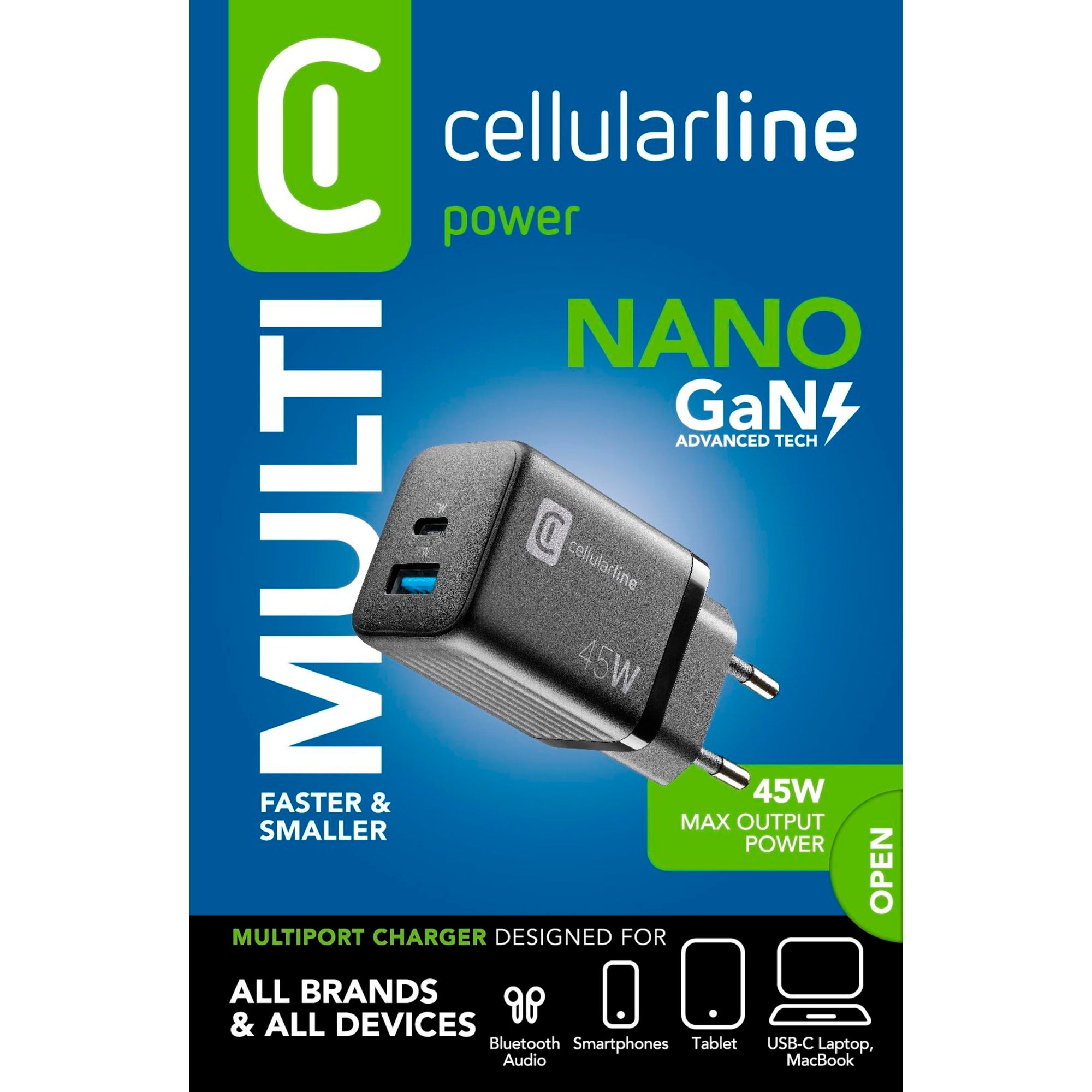 cellularline Ladegerät Kommunikationstechnik Multipower Micro
