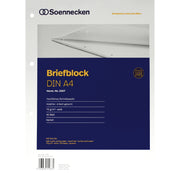 Soennecken Briefblock DIN A4 gelocht kar. 50Blatt ws