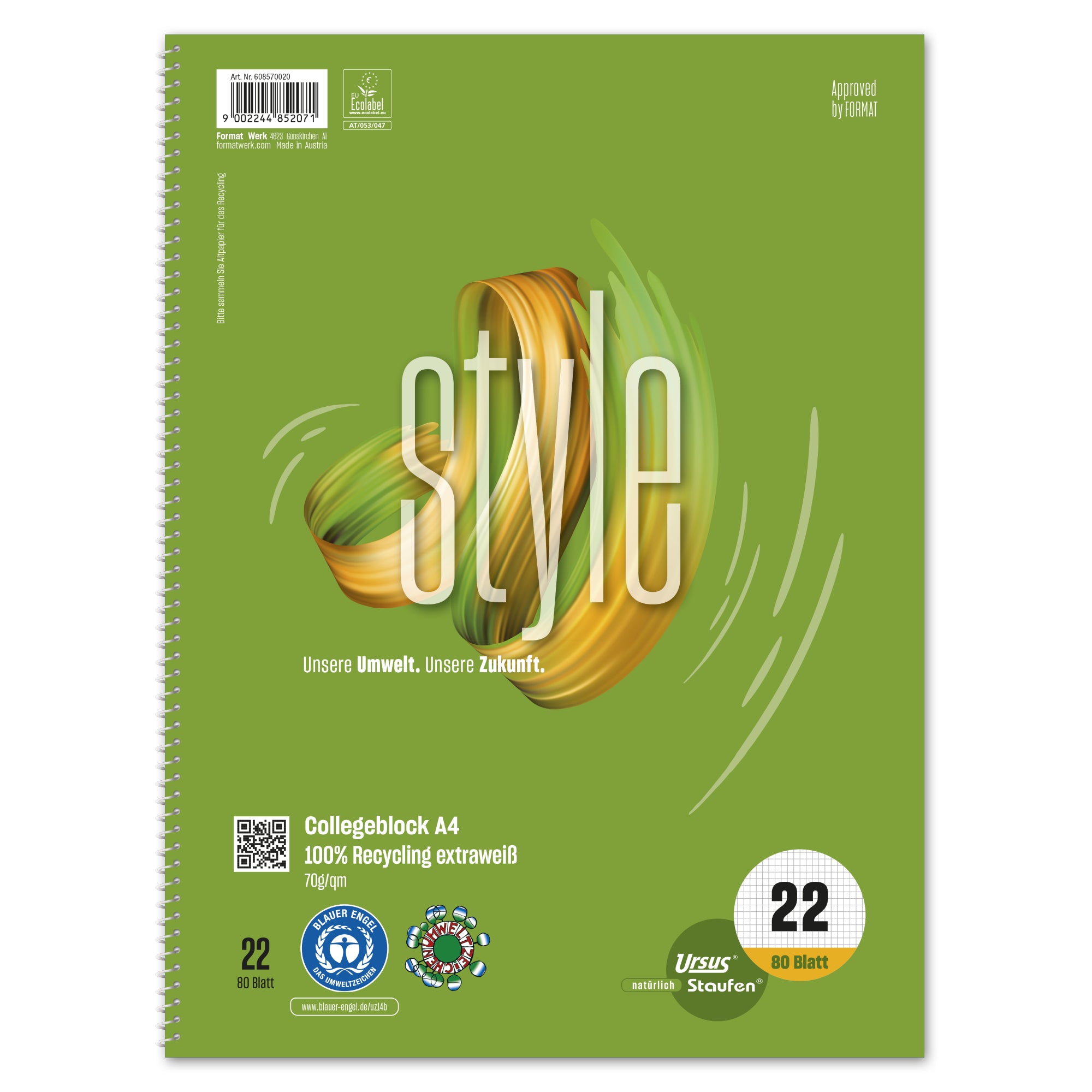 Staufen Collegeblock Style, DIN A4