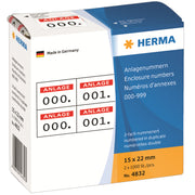 Herma Nummernetikett