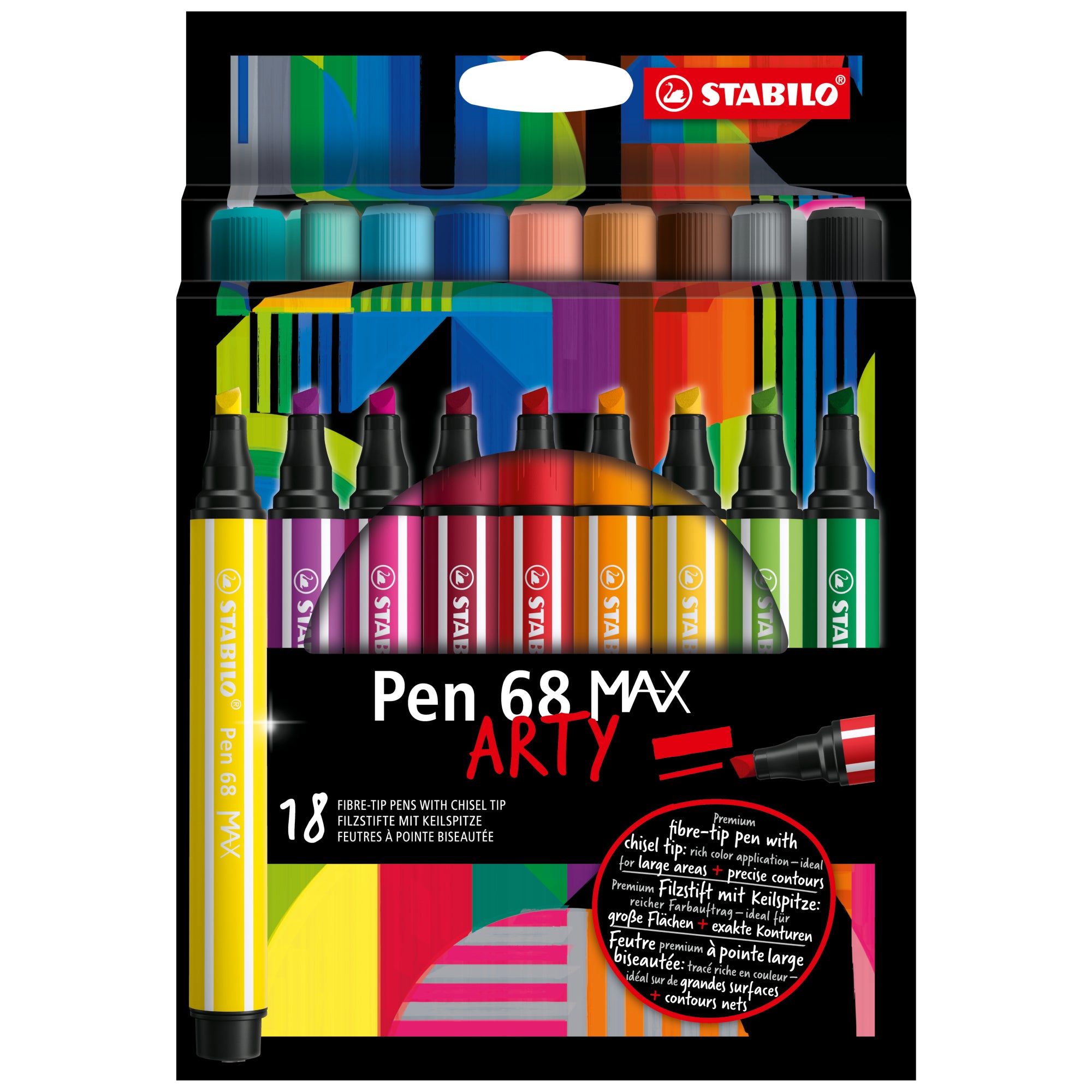 Stabilo Fasermaler Pen 68 MAX ARTY