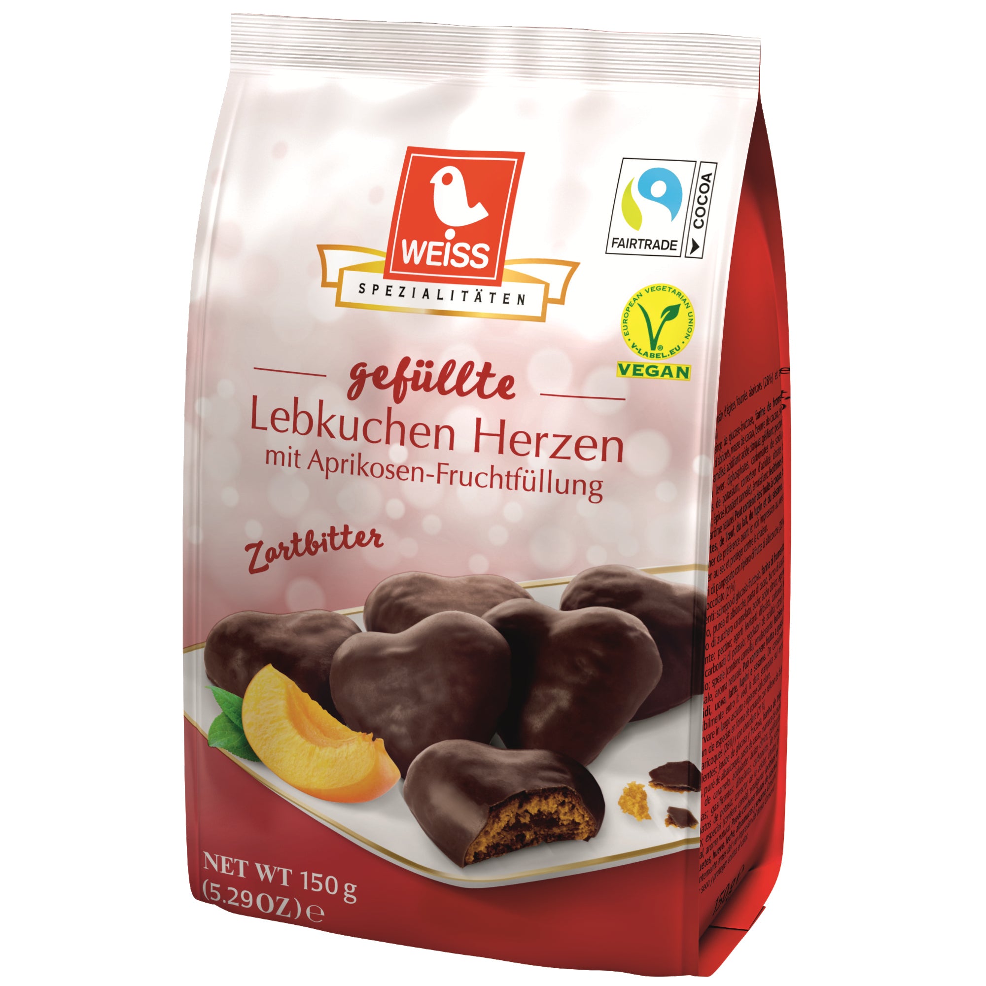 Weiss Gebäck Lebkuchen Herzen