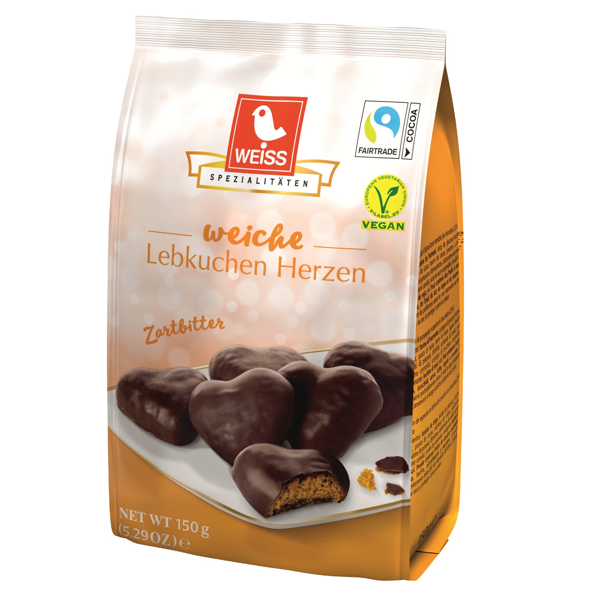 Weiss Gebäck Lebkuchen Herzen