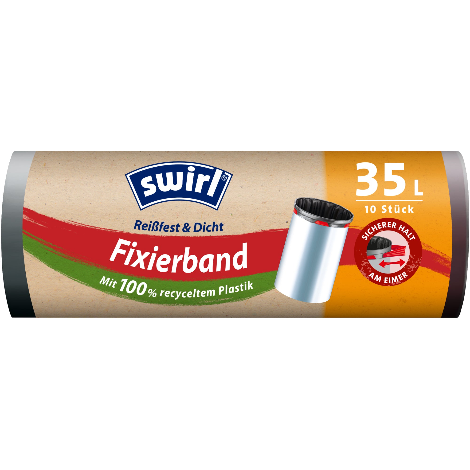 Swirl Müllbeutel Fixierband