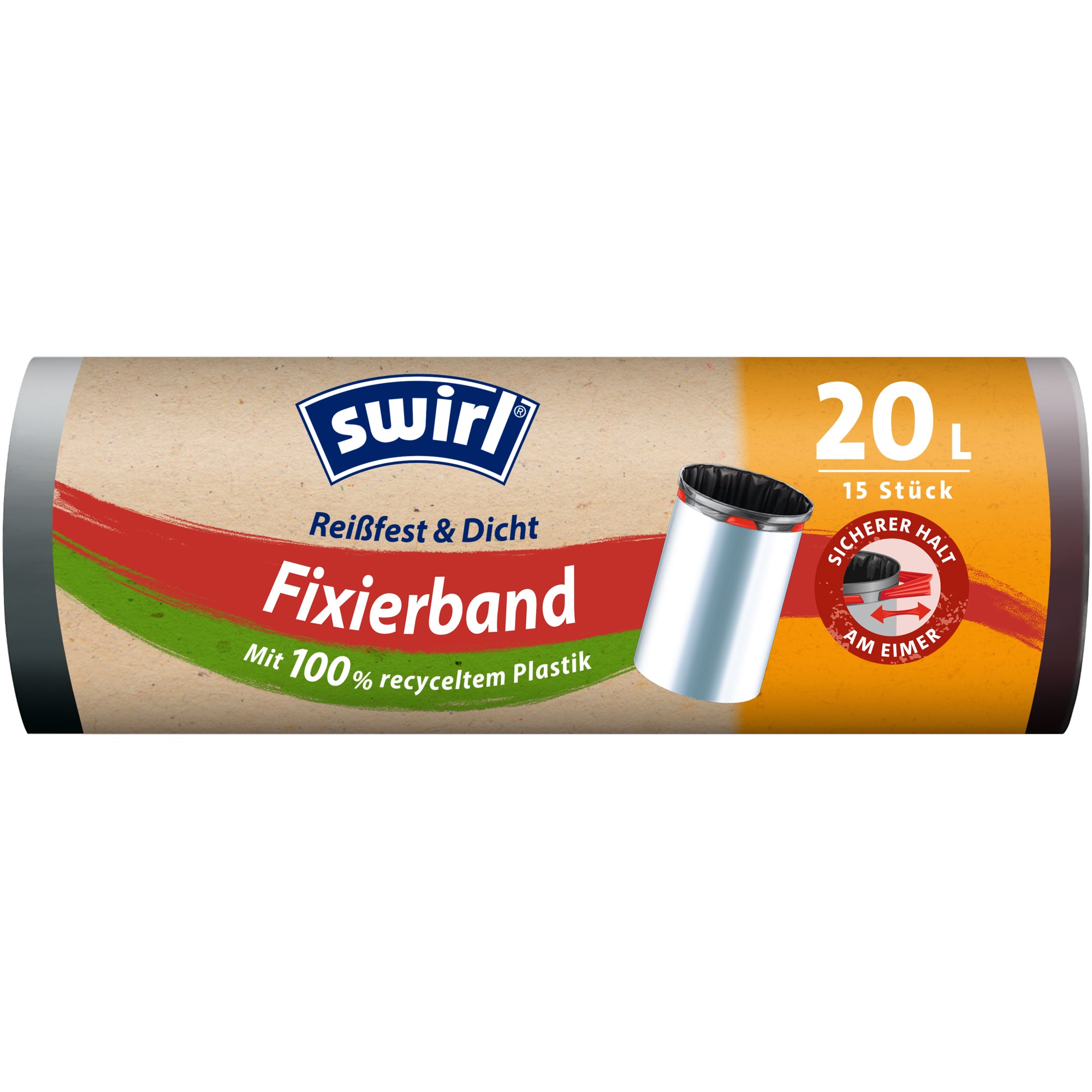 Swirl Müllbeutel Fixierband