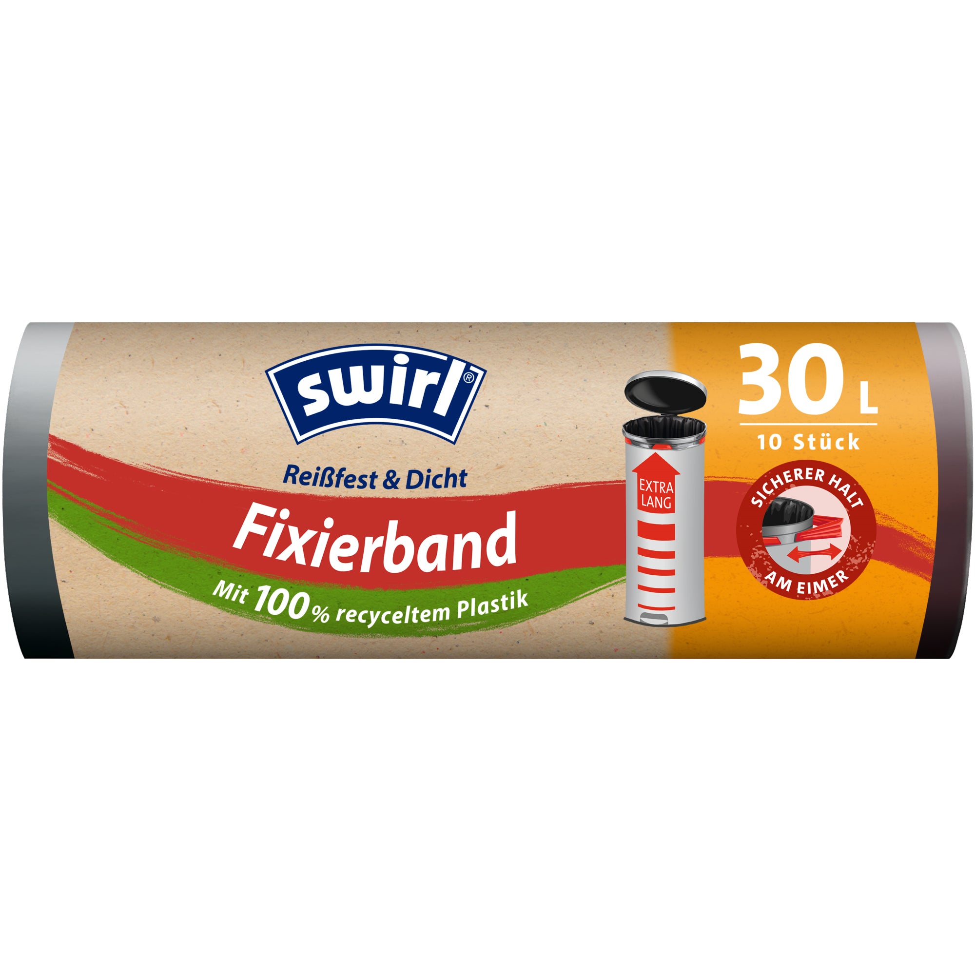 Swirl Müllbeutel Fixierband