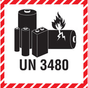 DR-Label Hinweisetikett Batterielabel