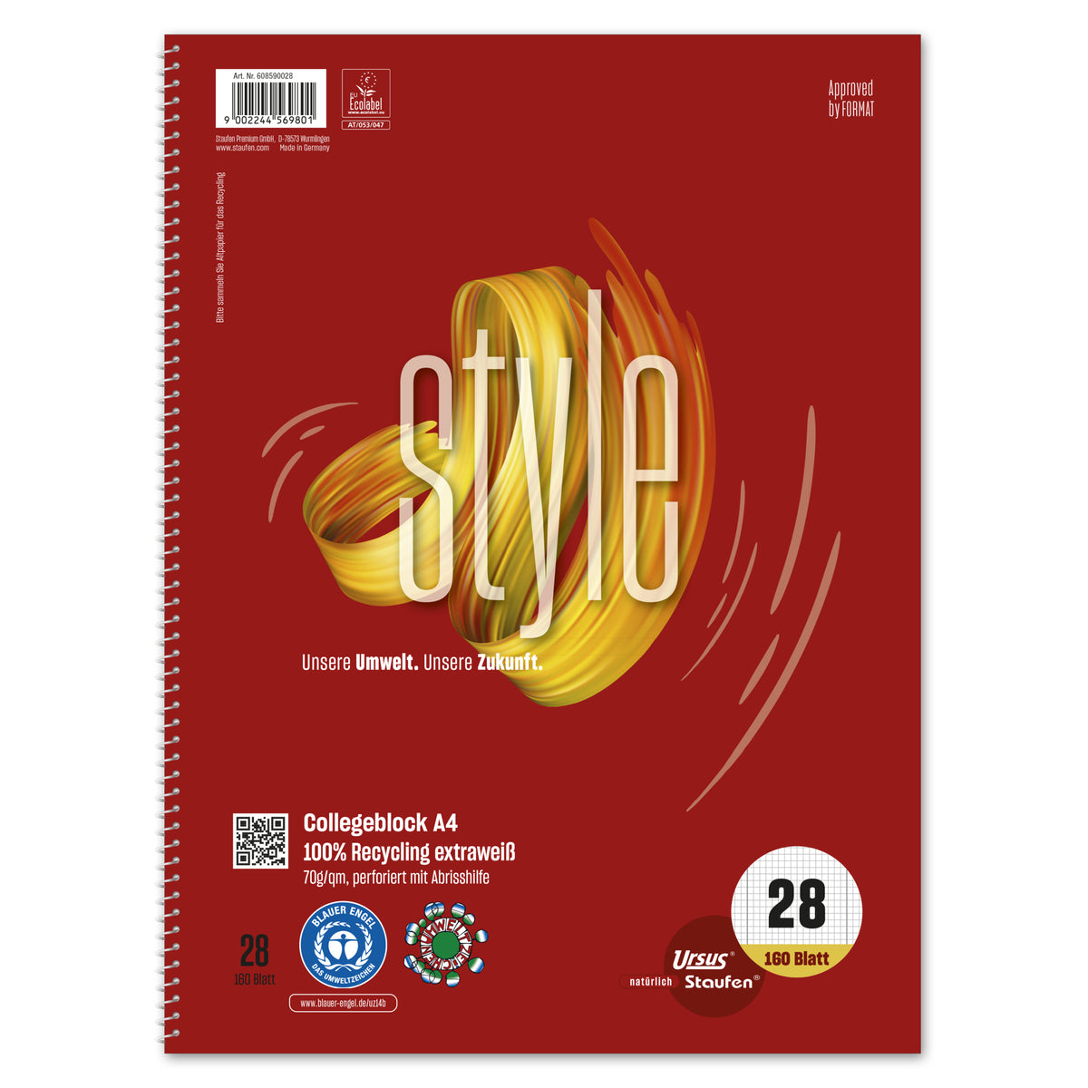 Staufen Collegeblock Style, DIN A4