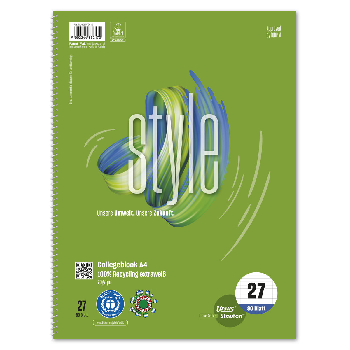 Staufen Collegeblock Style, DIN A4