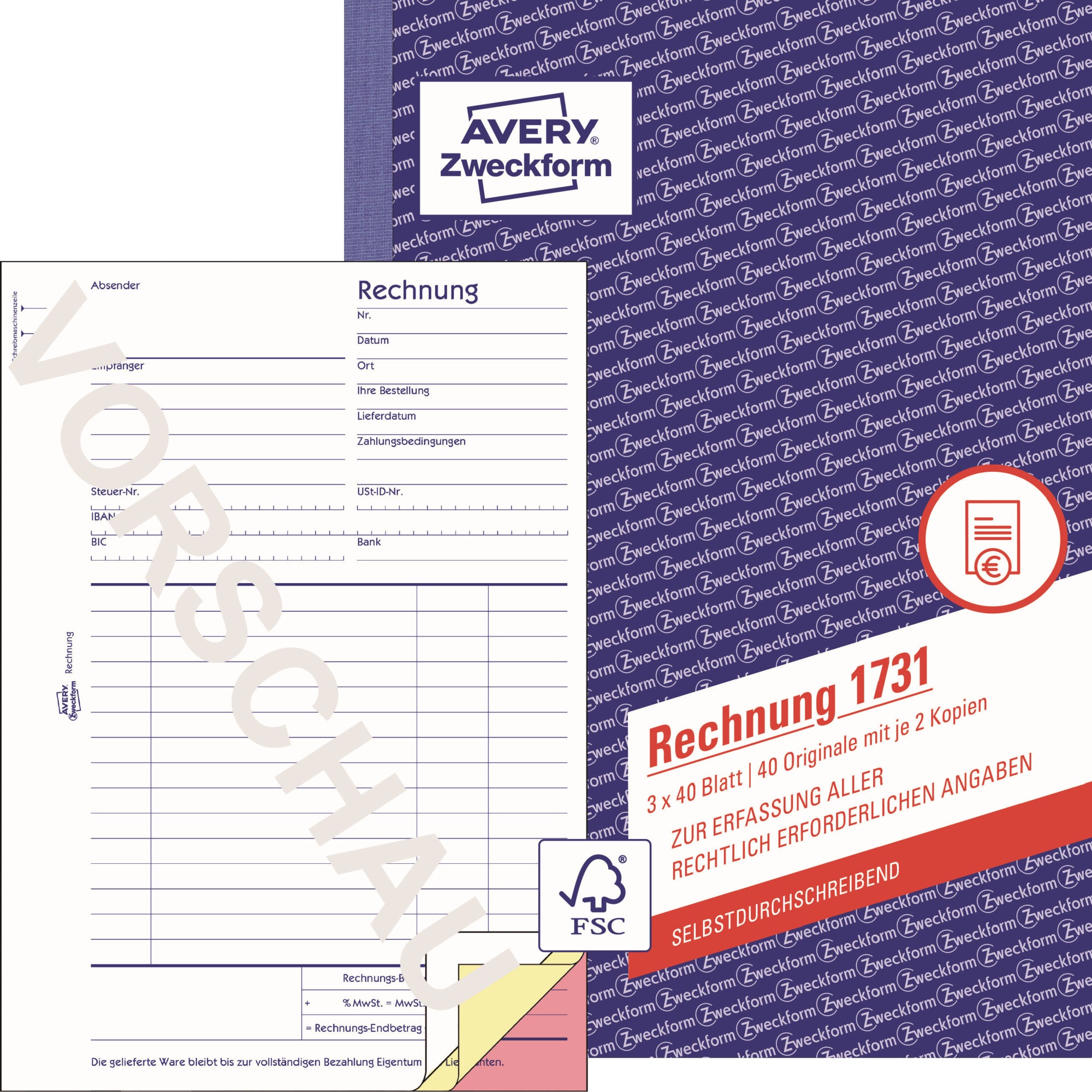 Avery Rechnung 1731