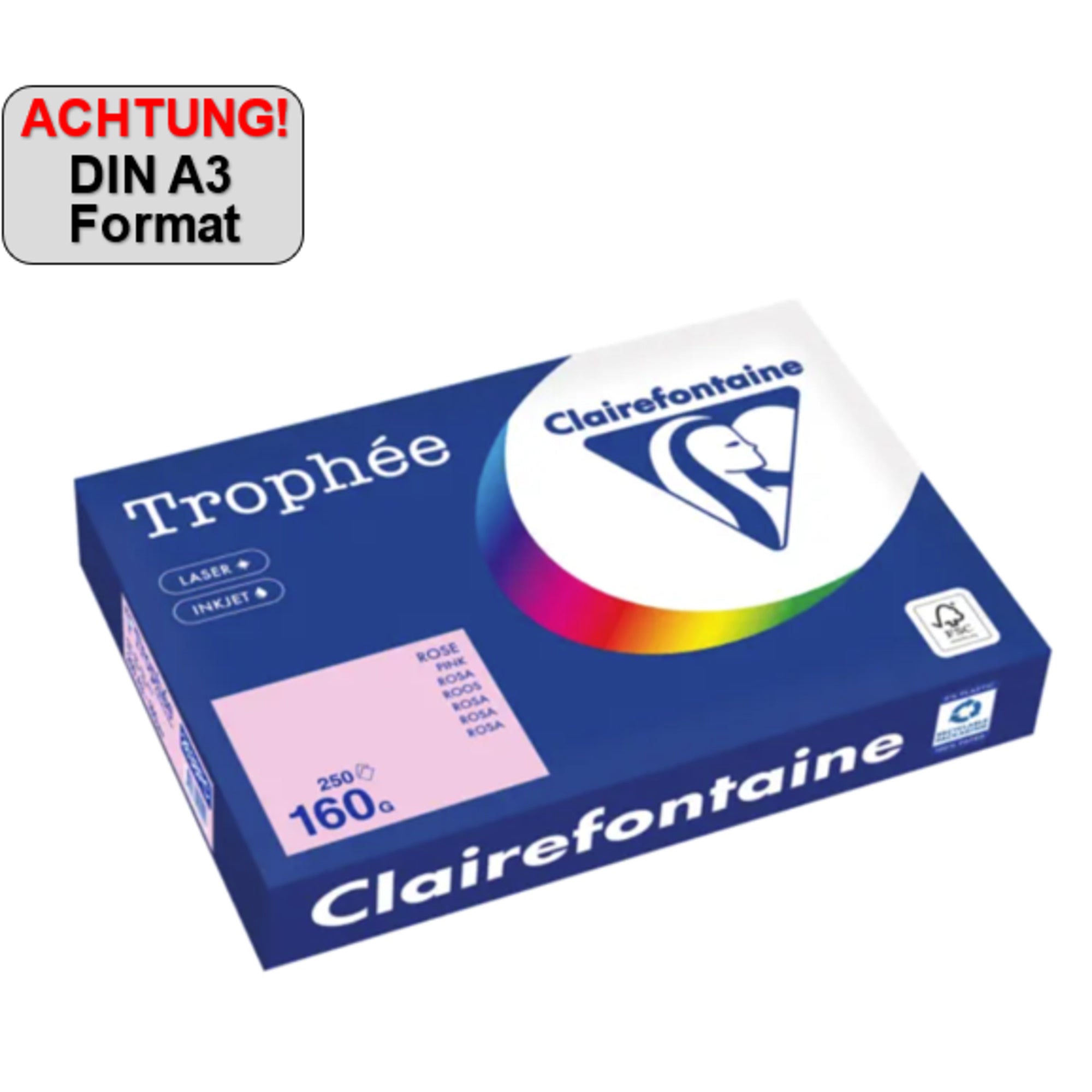 Clairefontaine Kopierpapier Trophée Color, DIN A3