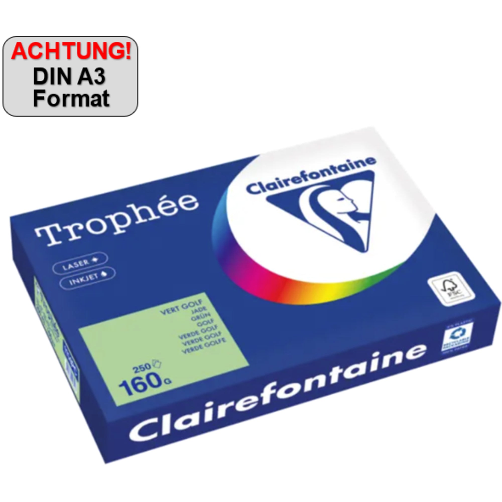 Clairefontaine Kopierpapier Trophée Color, DIN A3
