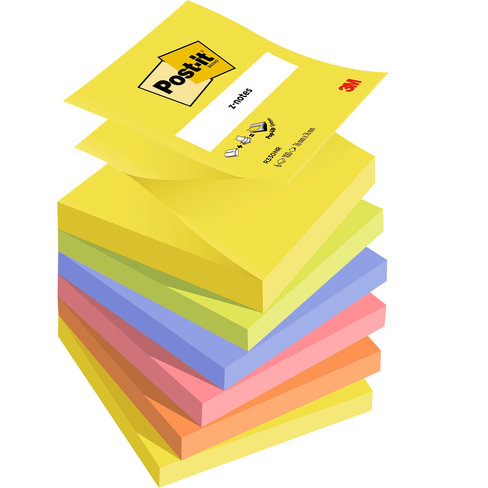 Post-it Haftnotiz Z-Notes Neon