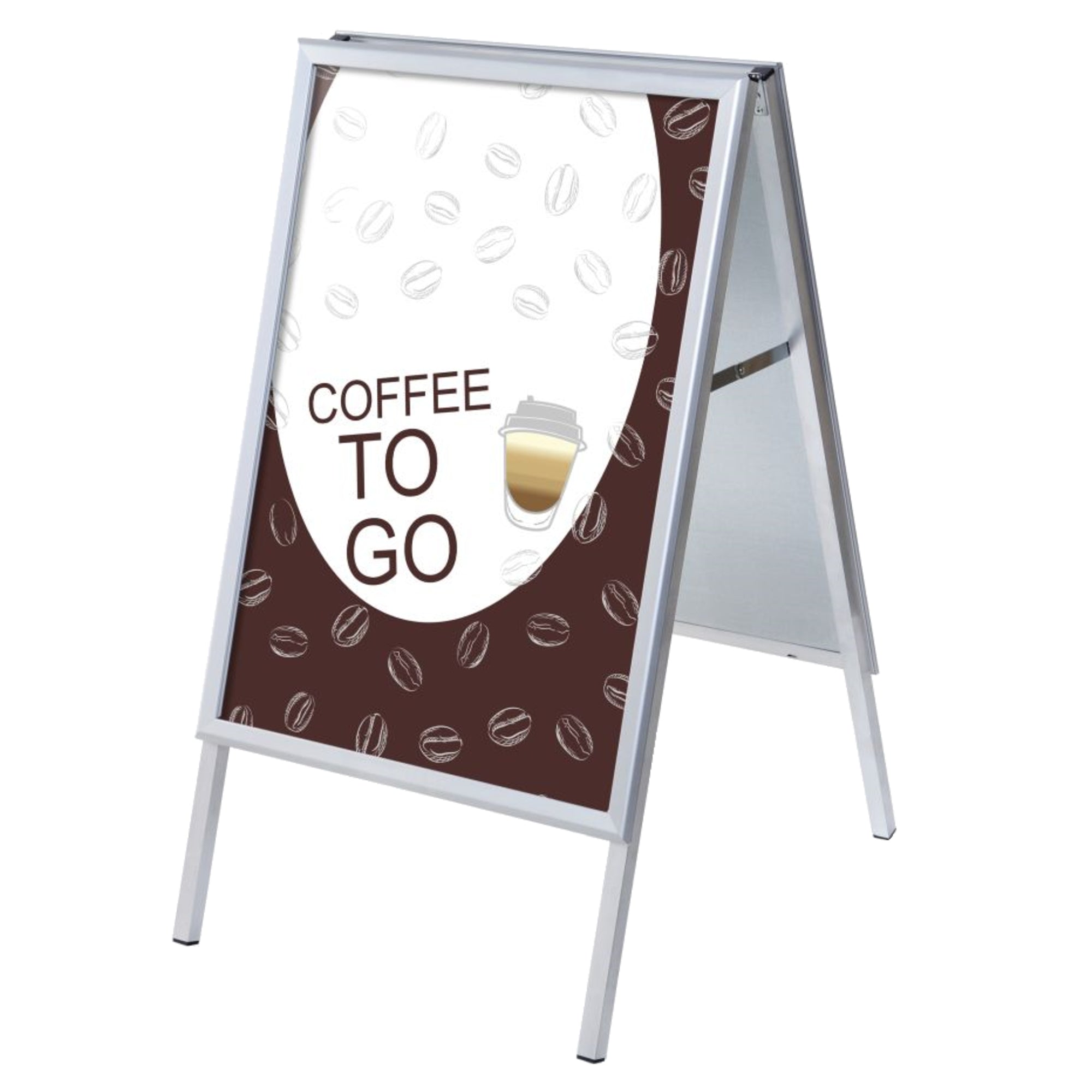 Showdown Kundenstopper A1 Set Kaffee To Go englisch