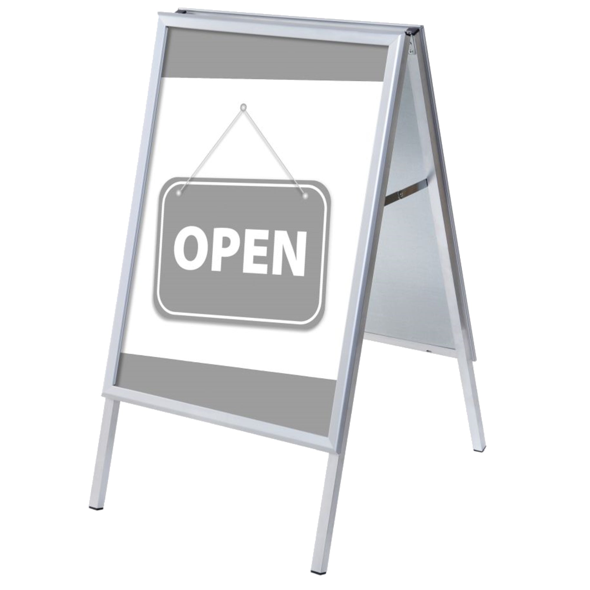 Showdown Kundenstopper A1 Set Geöffnet gr englisch