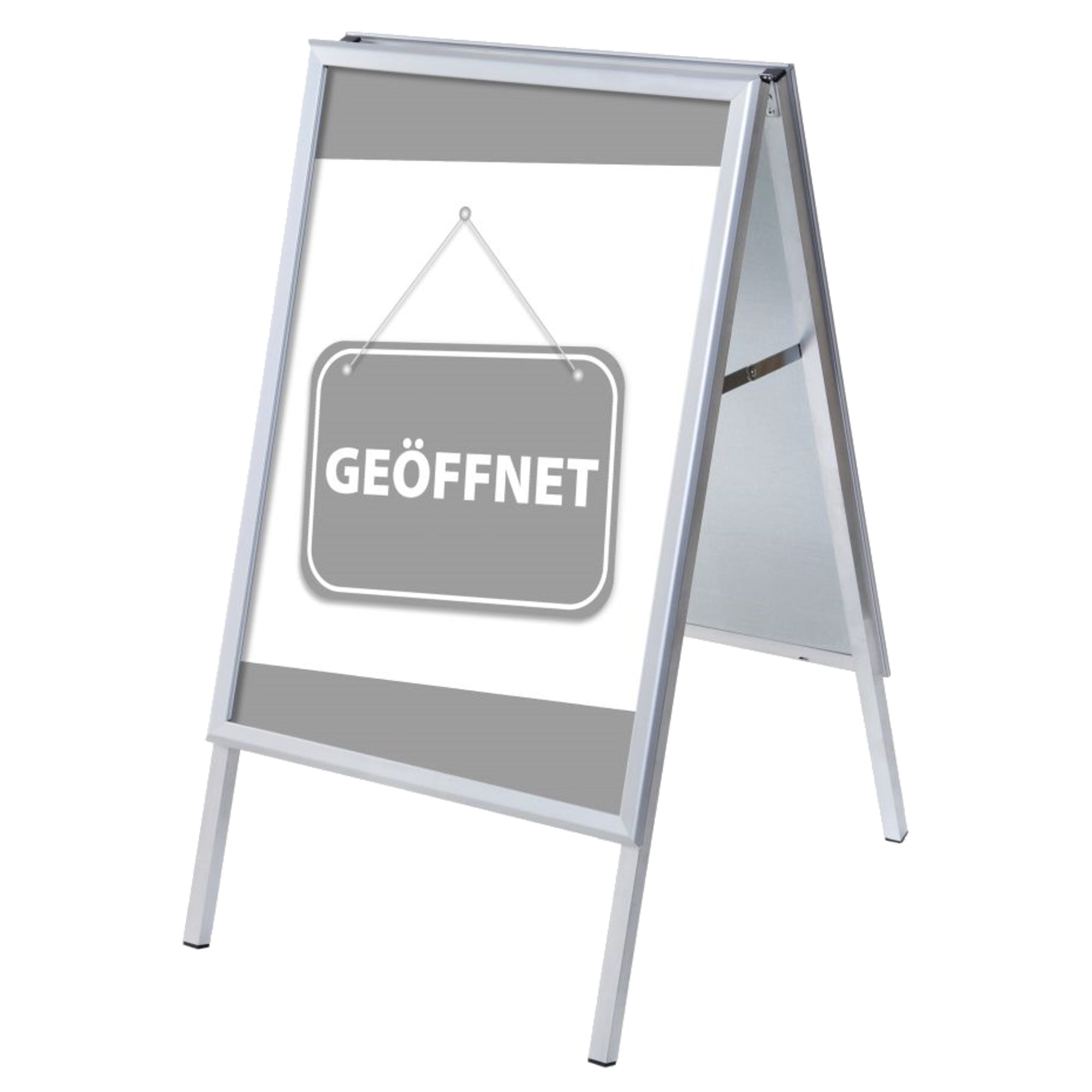 Showdown Kundenstopper A1 Set Geöffnet gr deutsch