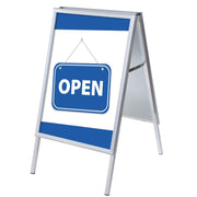 Showdown Kundenstopper A1 Set Geöffnet bl englisch