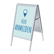 Showdown Kundenstopper A1 Set Hier Anmelden bl deu