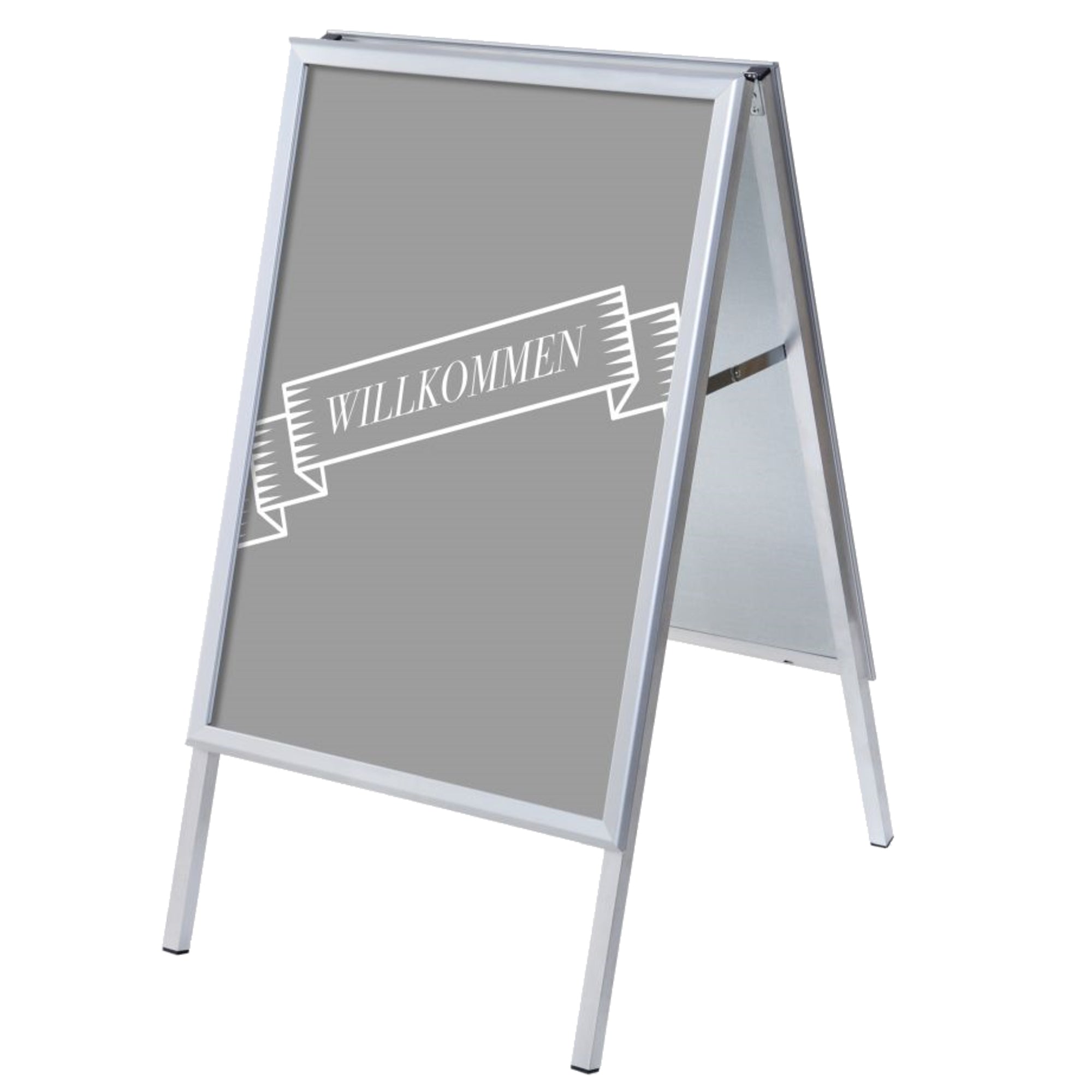 Showdown Kundenstopper A1 Set Willkommen gr deutsch