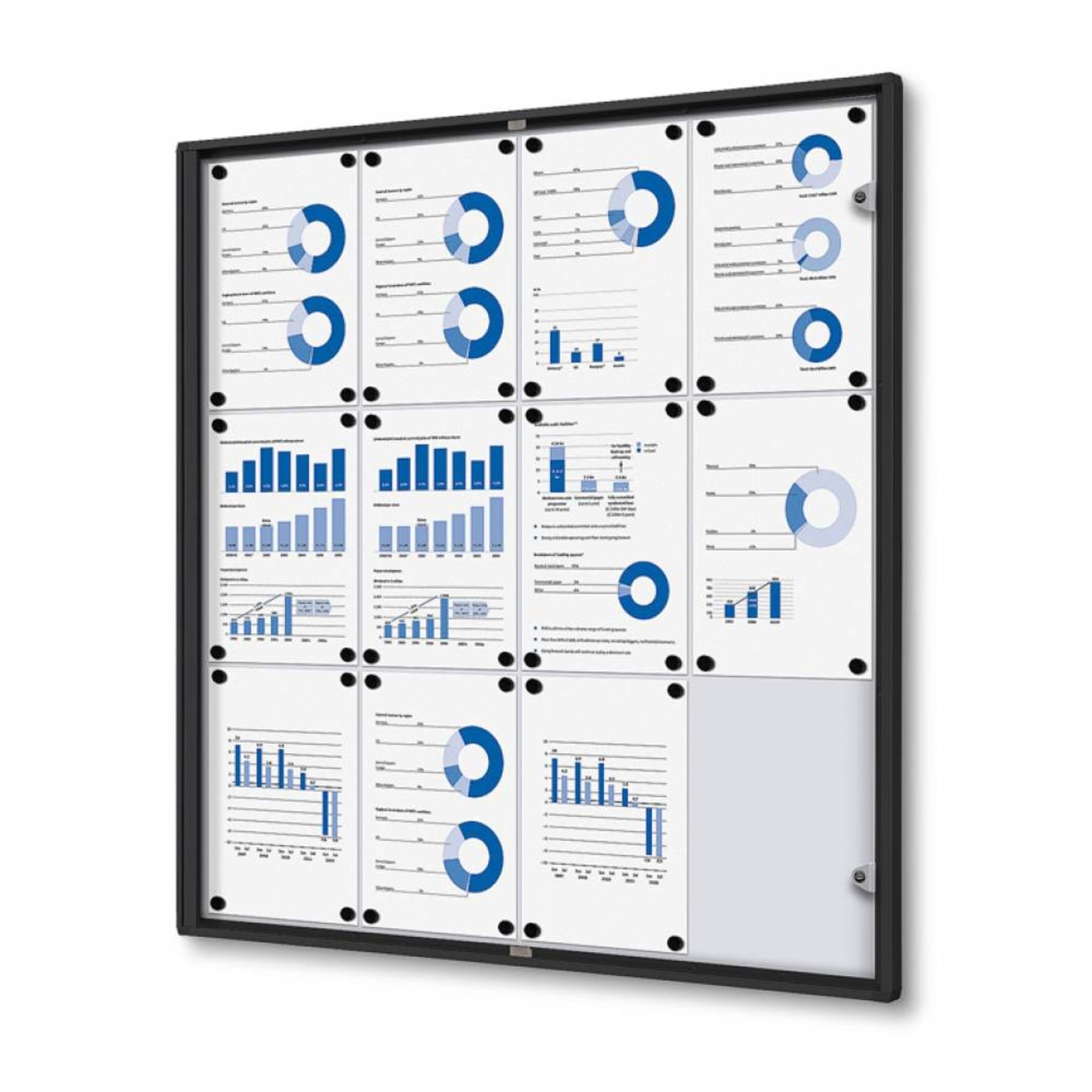 Showdown Schaukasten Economy, 12 x DIN A4