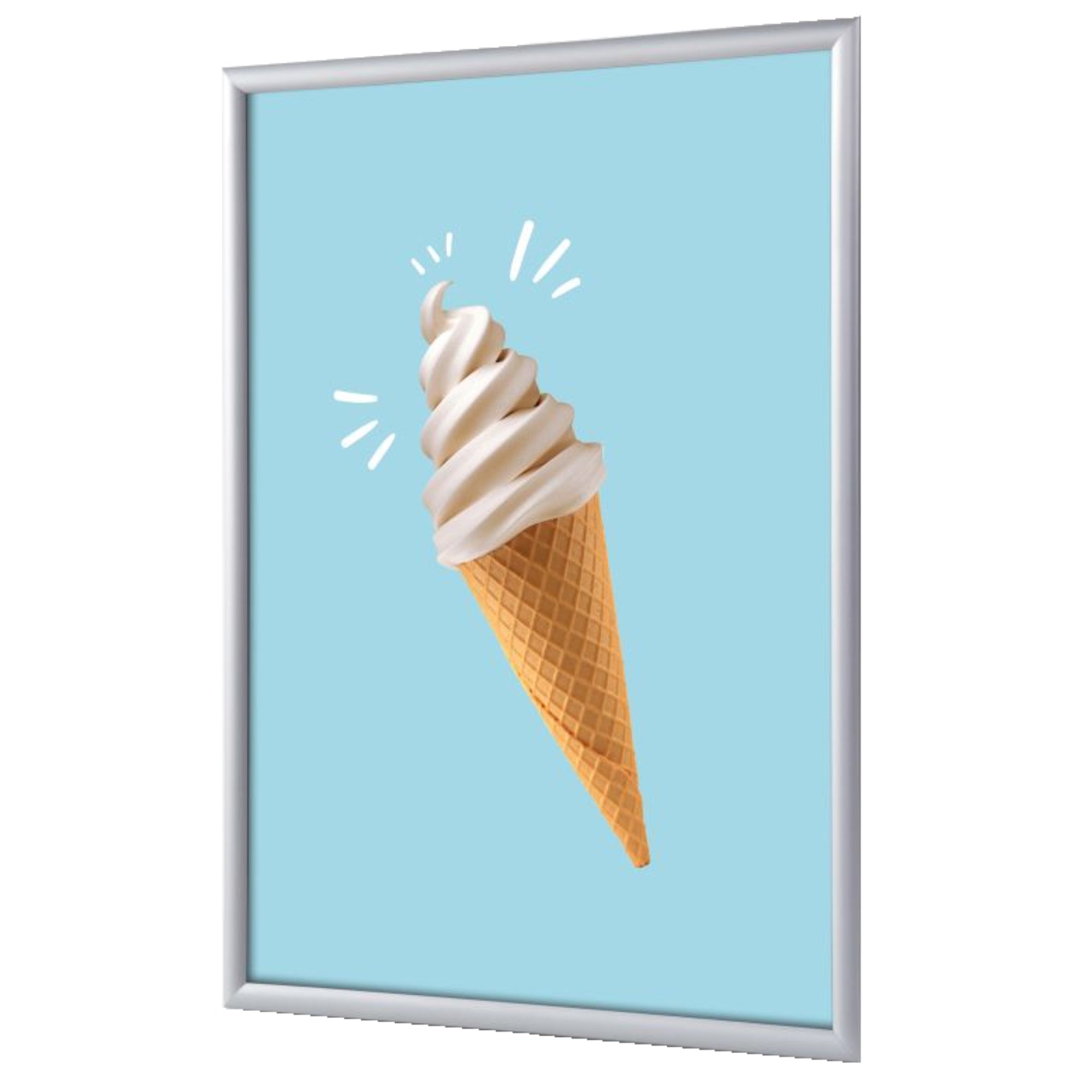 Showdown Klapprahmen A1 Eis