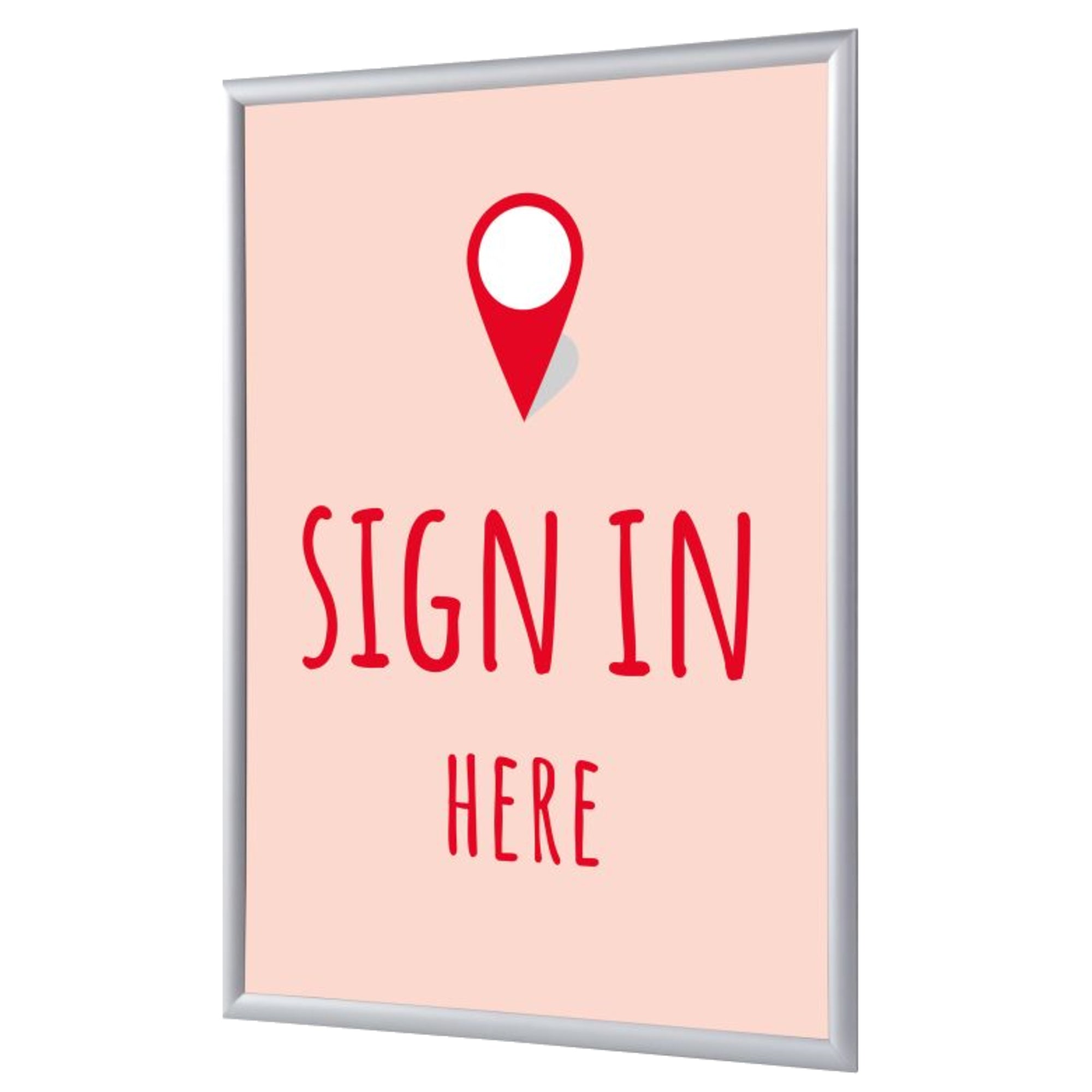 Showdown Klapprahmen Hier Anmelden A4 englisch rt, DIN A4