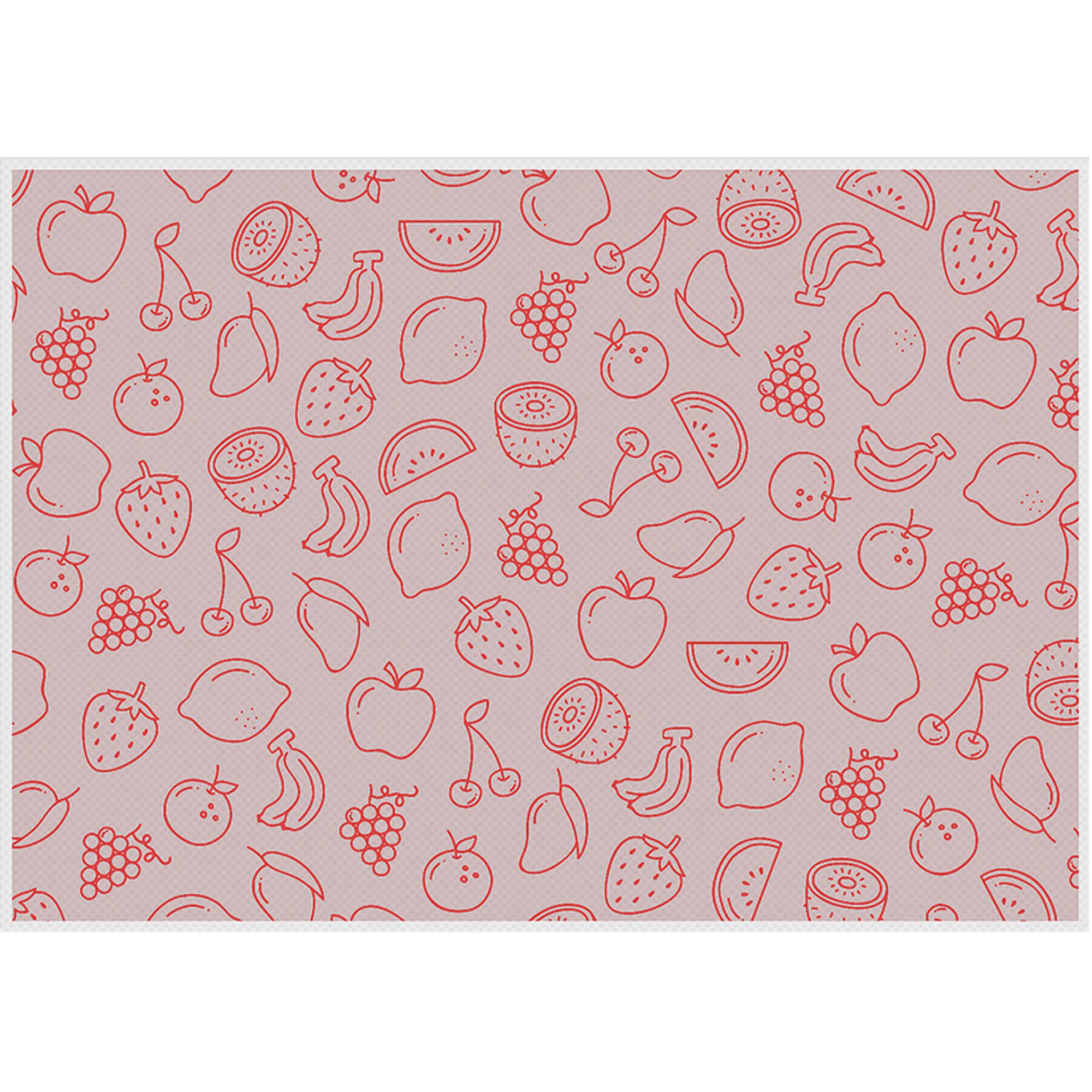 Showdown Tischset Abstrakte Früchte rt 6St