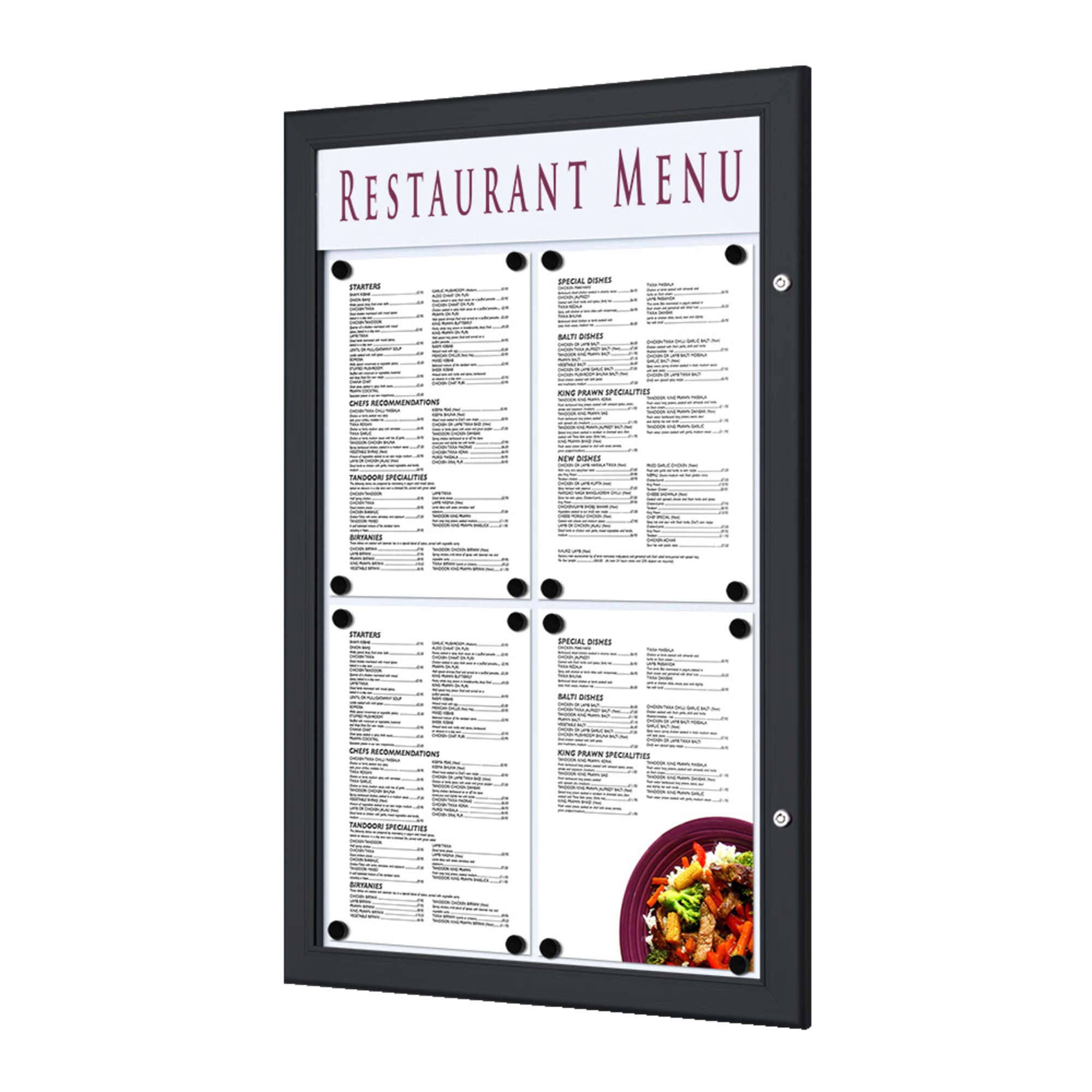 Showdown Schaukasten Outdoor, 4 x DIN A4