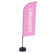 Showdown Beachflag Geöffnet pi deutsch