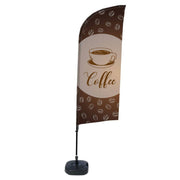 Showdown Beachflag Kaffee englisch
