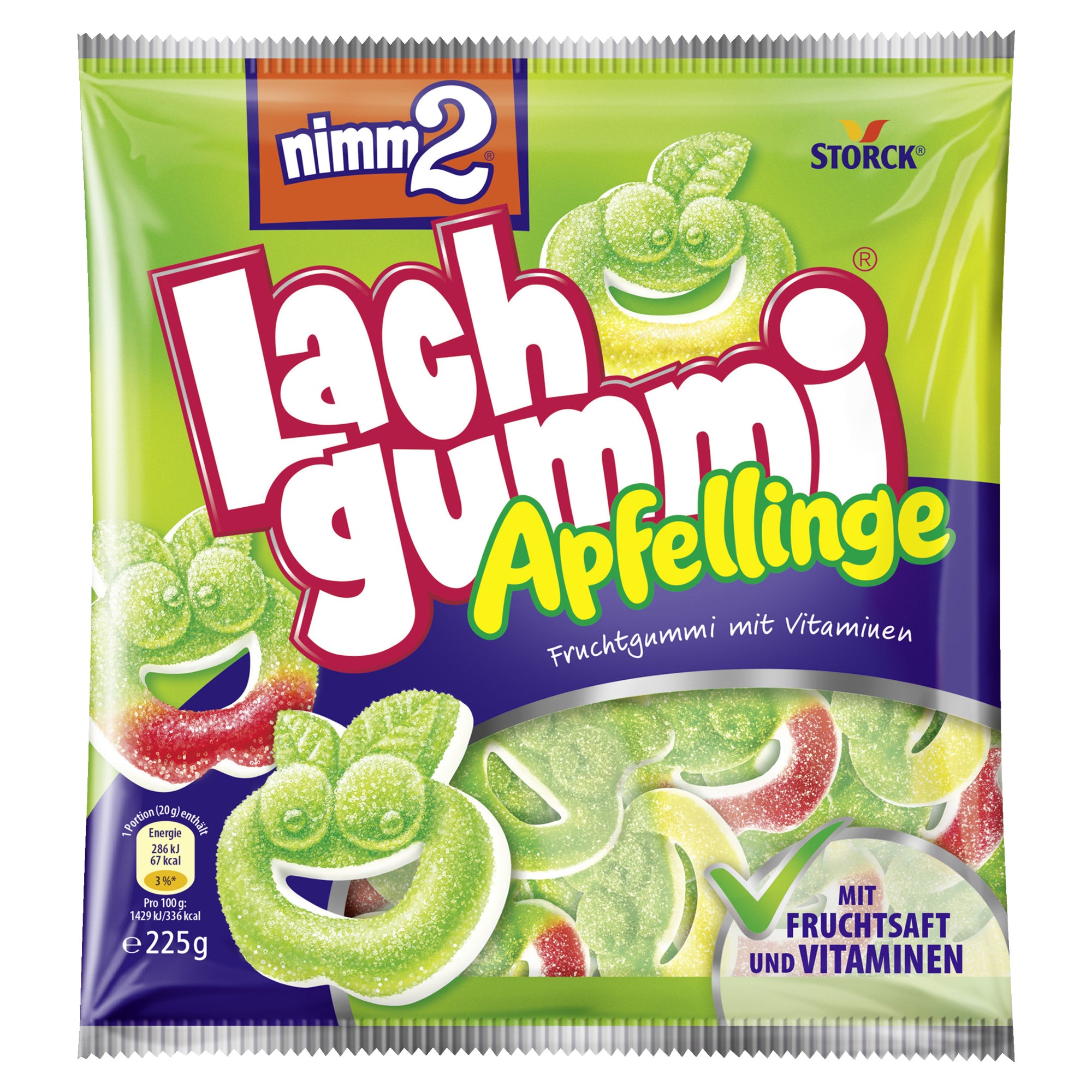 nimm2 Fruchtgummi Lachgummi Apfellinge