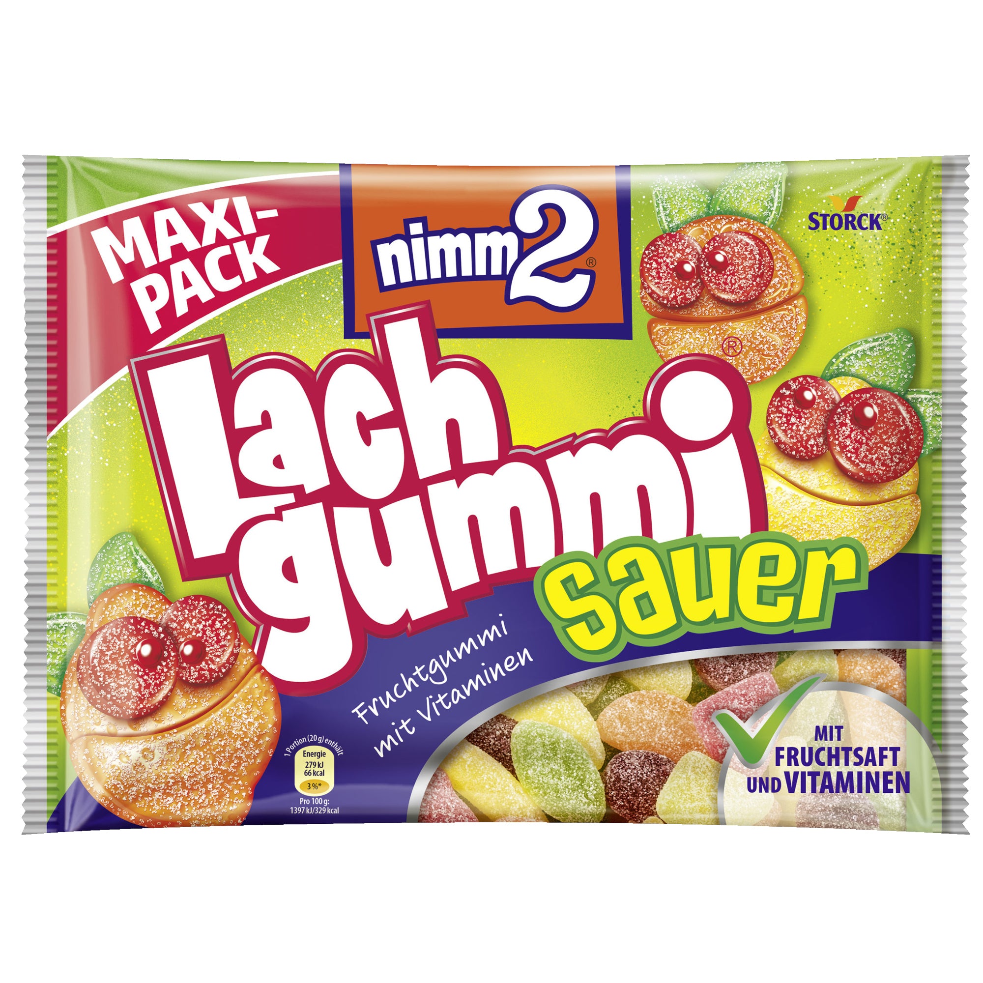 nimm2 Fruchtgummi Lachgummi Sauer